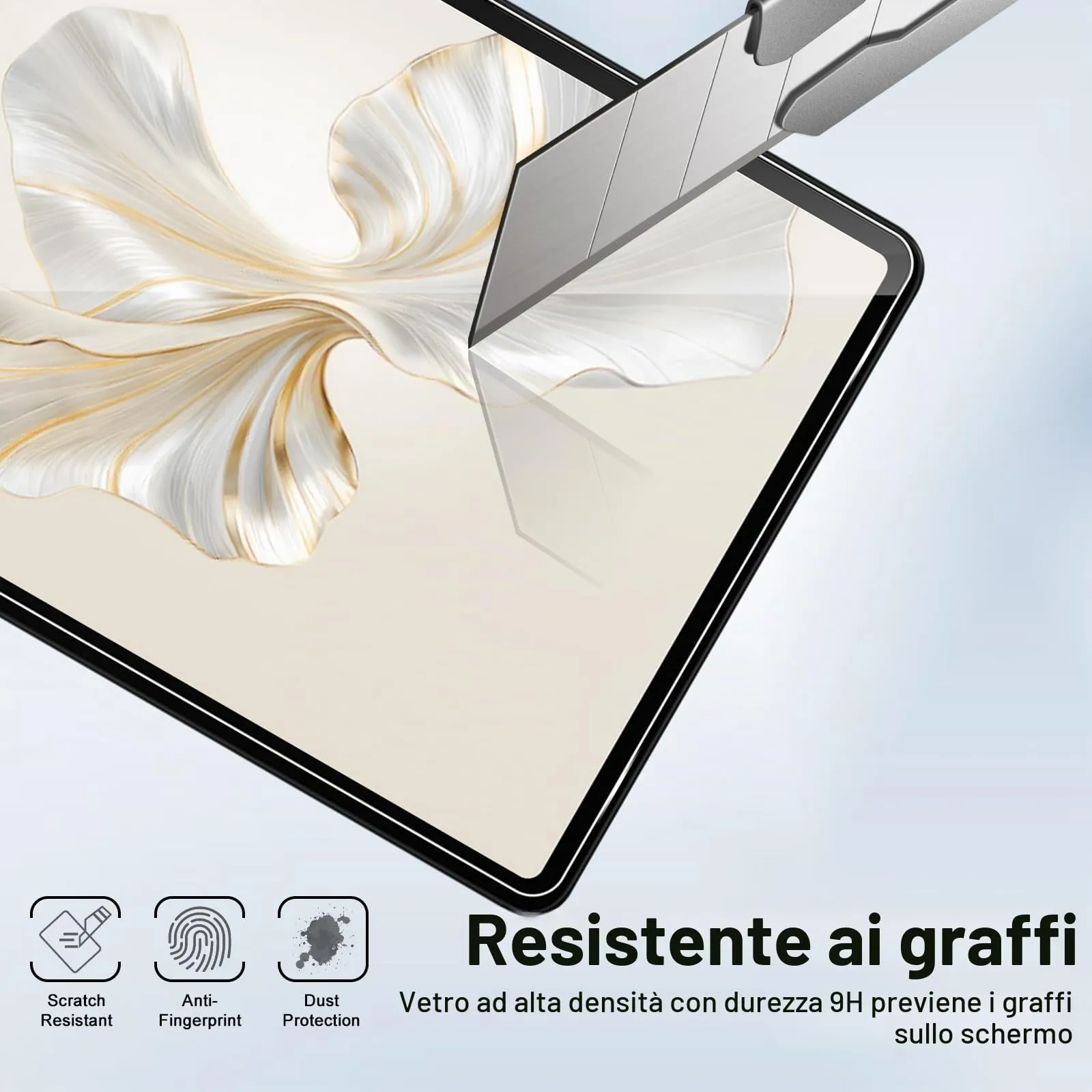 ELYCO Pellicola Protettiva in Vetro Temperato per Honor Pad 10, Pad 9 e Lenovo Idea Tab Plus 12.1 Pollici - immagine 4