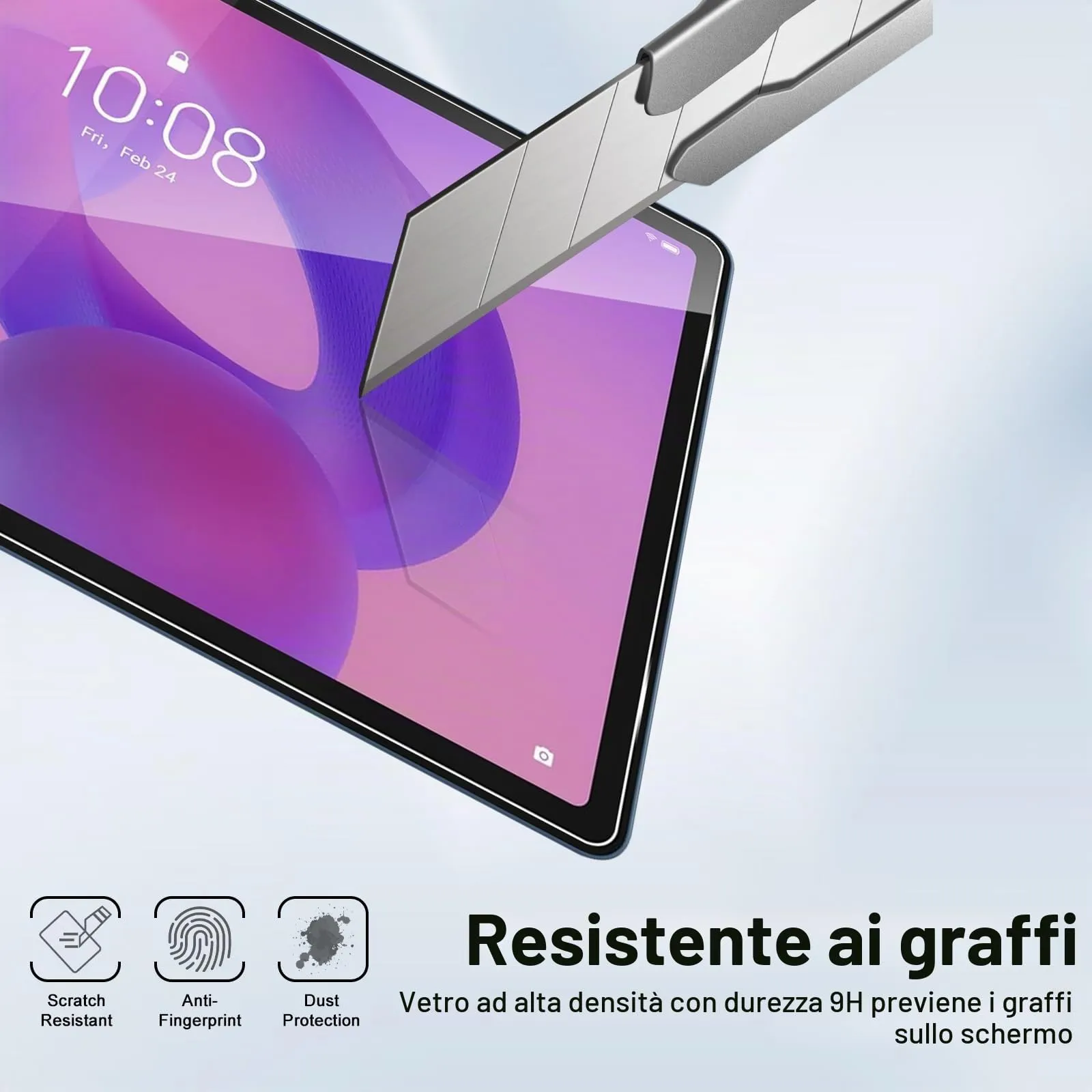 ELYCO Pellicola Protettiva in Vetro Temperato per Lenovo Idea Tab 11 Pollici - immagine 4