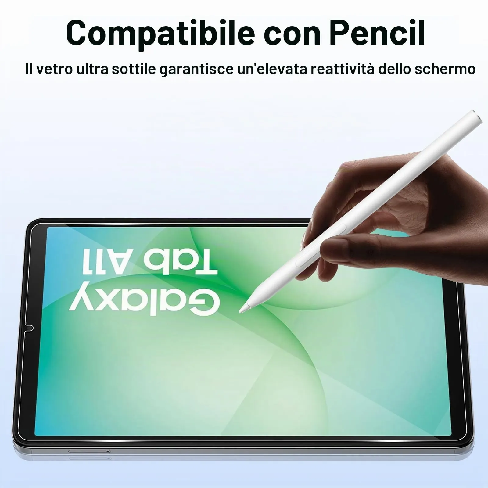 ELYCO Pellicola Protettiva in Vetro Temperato per Samsung Galaxy Tab A11 8.7 Pollici - immagine 4