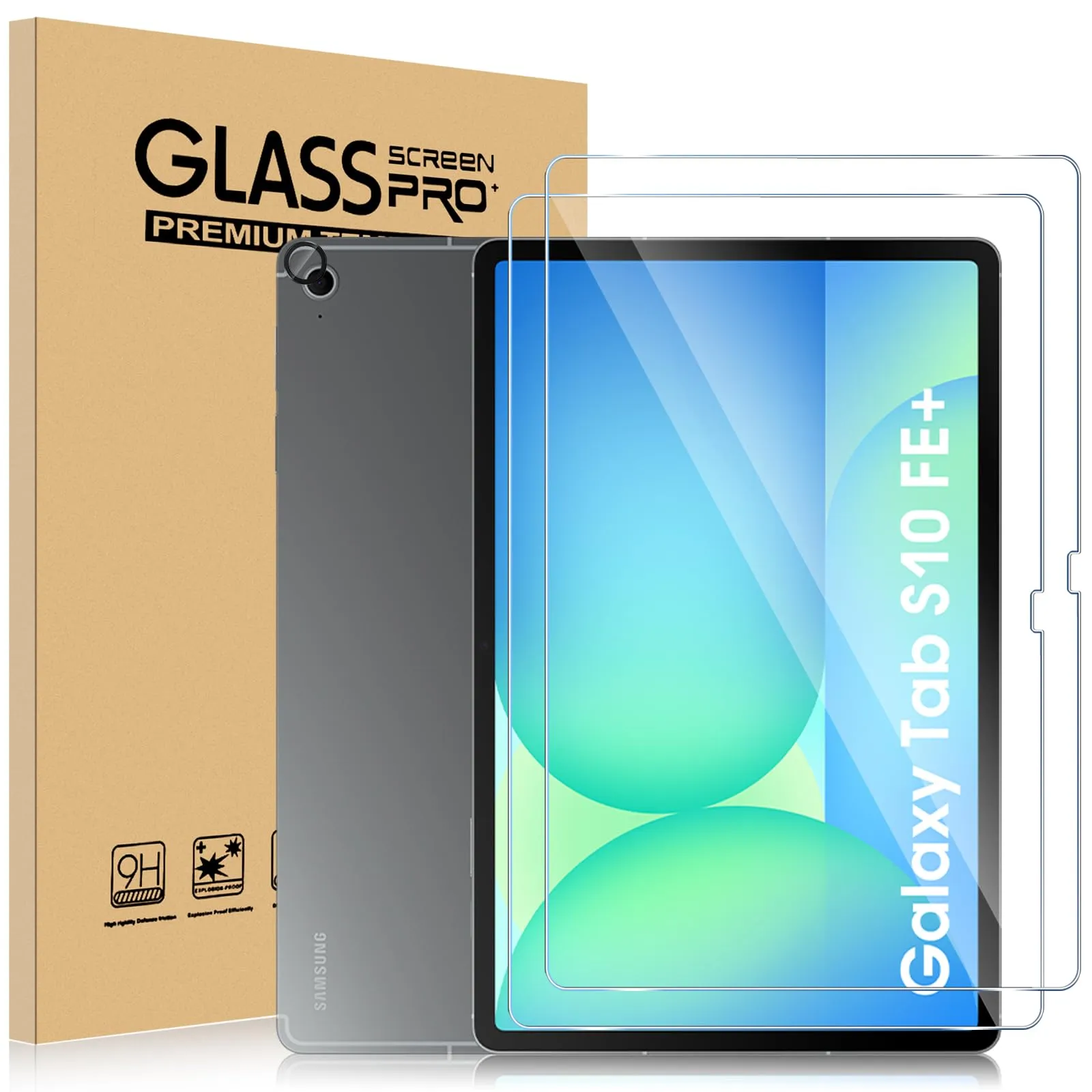 ELYCO Pellicola Protettiva in Vetro Temperato per Samsung Galaxy Tab S10 FE Plus 13.1 Pollici - immagine 1