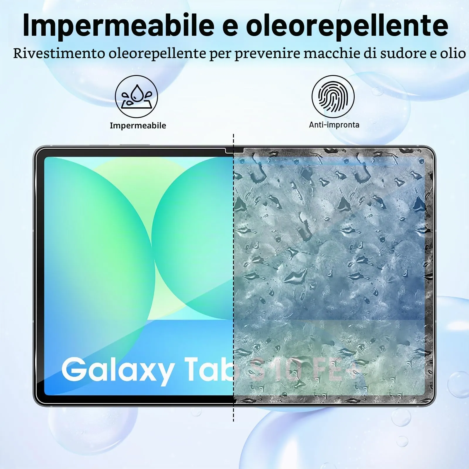 ELYCO Pellicola Protettiva in Vetro Temperato per Samsung Galaxy Tab S10 FE Plus 13.1 Pollici - immagine 3