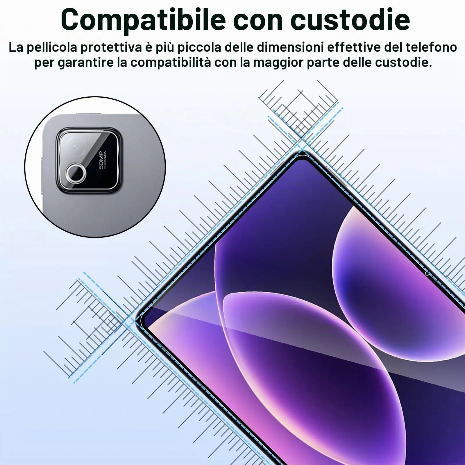 ELYCO Pellicola Protettiva in Vetro Temperato per Xiaomi Pad 8/8 Pro 11.2 Pollici - immagine 8