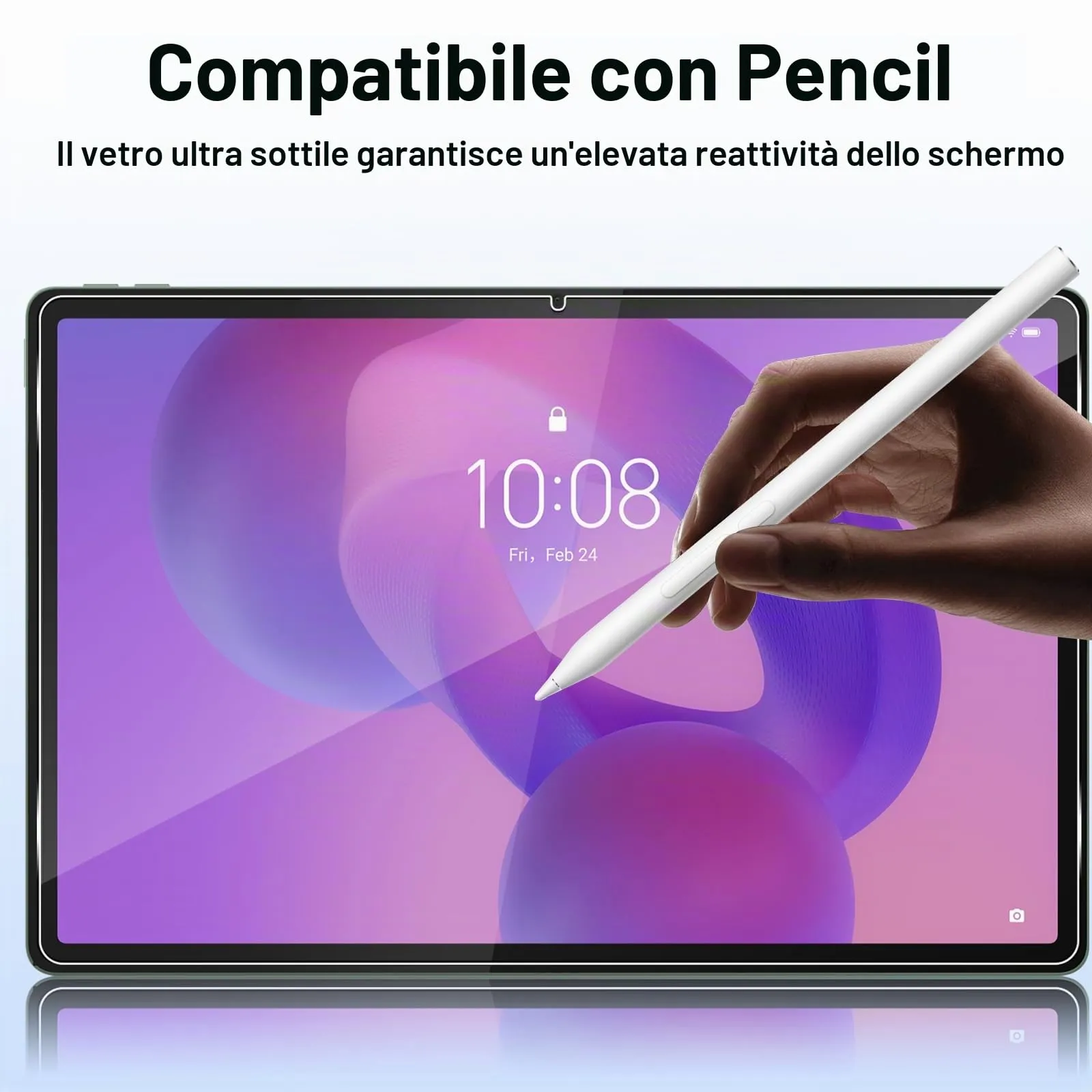 ELYCO Pellicola Protettiva in Vetro Temperato per Lenovo Idea Tab Pro 12.7 Pollici - immagine 5