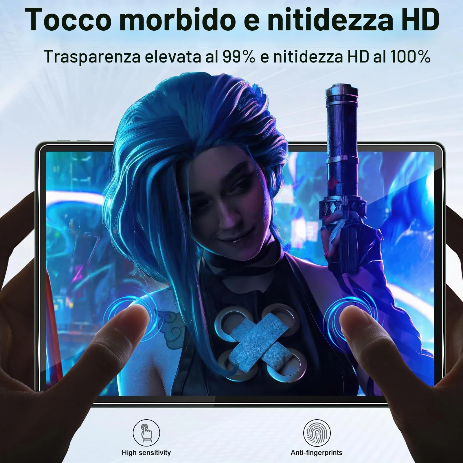 ELYCO Pellicola Protettiva in Vetro Temperato per Lenovo Idea Tab Pro 12.7 Pollici - immagine 6