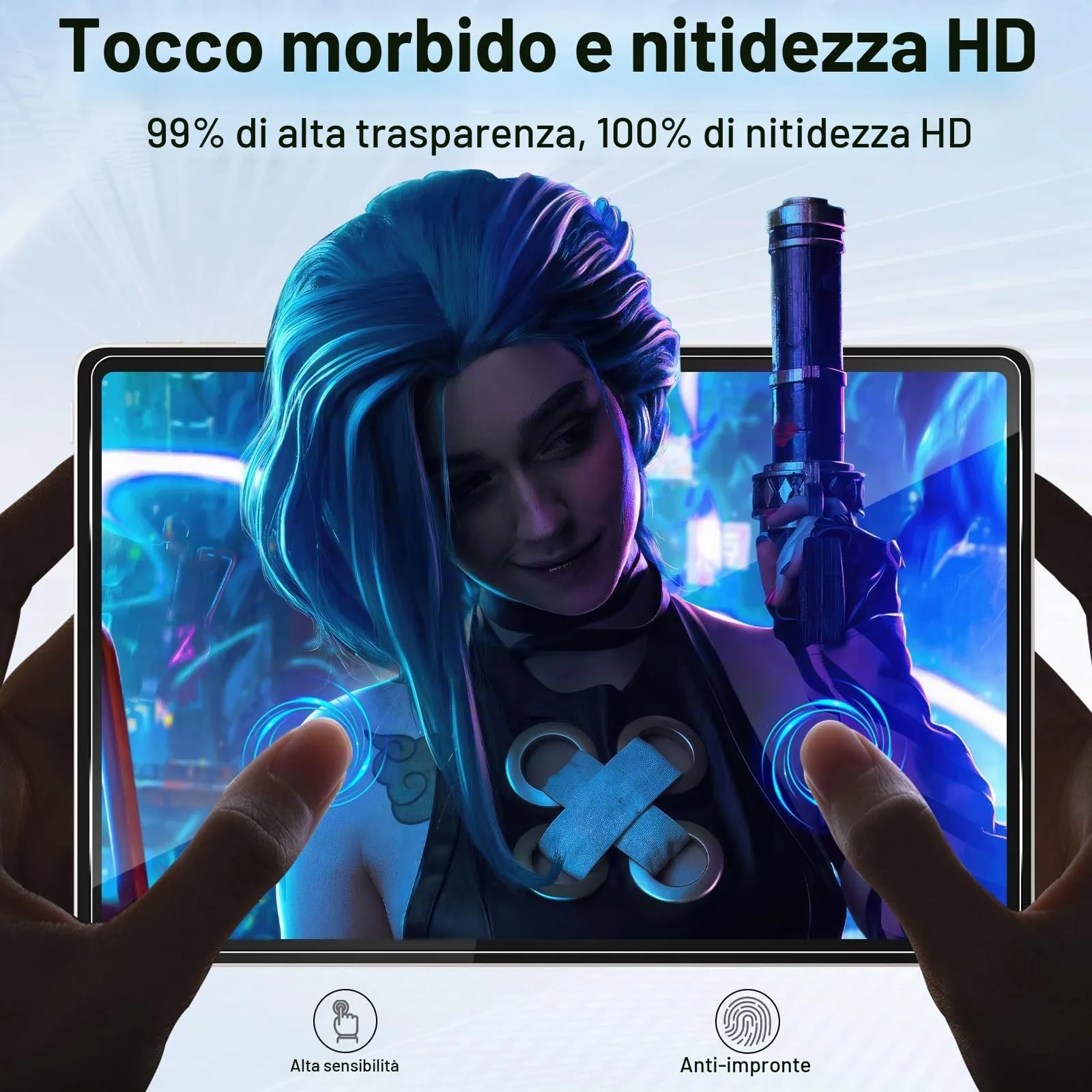 ELYCO Pellicola Protettiva in Vetro Temperato per Lenovo Yoga Tab 11.1 Pollici - immagine 6