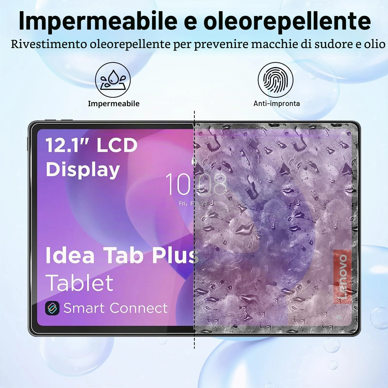 ELYCO Vetro Temperato per Lenovo Idea Tab Plus 12.1 Pollici - immagine 3
