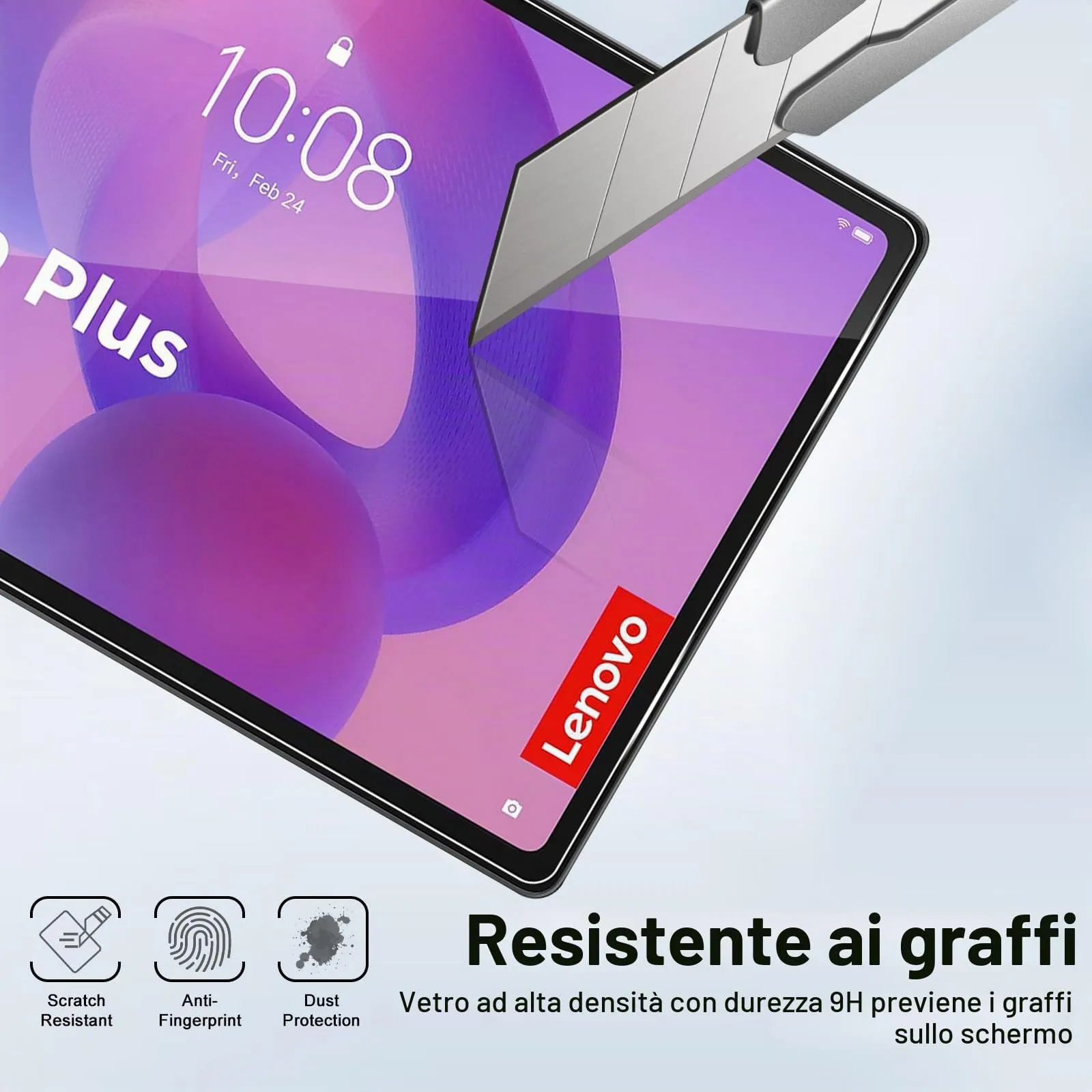 ELYCO Vetro Temperato per Lenovo Idea Tab Plus 12.1 Pollici - immagine 4