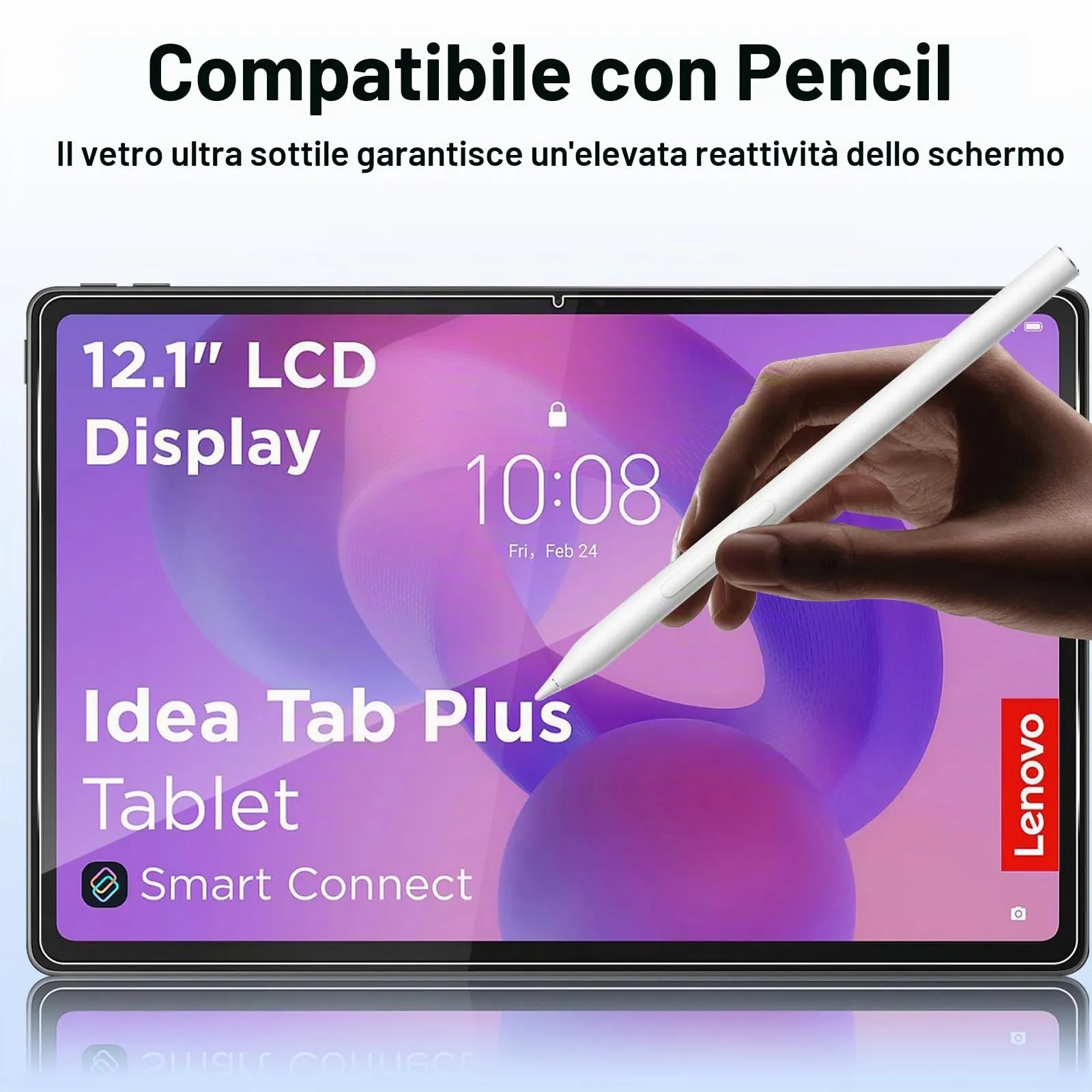 ELYCO Vetro Temperato per Lenovo Idea Tab Plus 12.1 Pollici - immagine 5