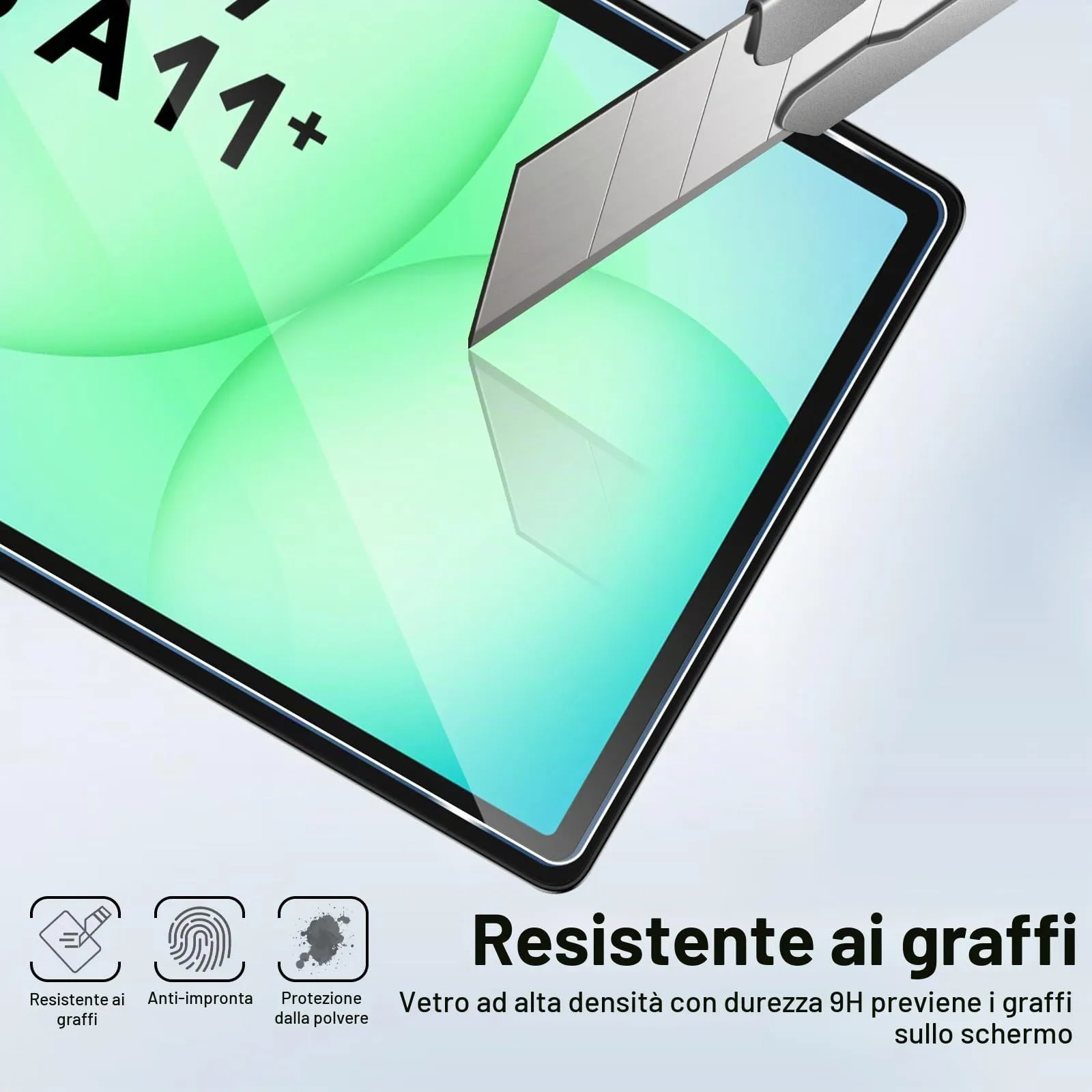ELYCO Pellicola Protettiva in Vetro Temperato per Samsung Galaxy Tab A11 Plus 11 Pollici - immagine 4