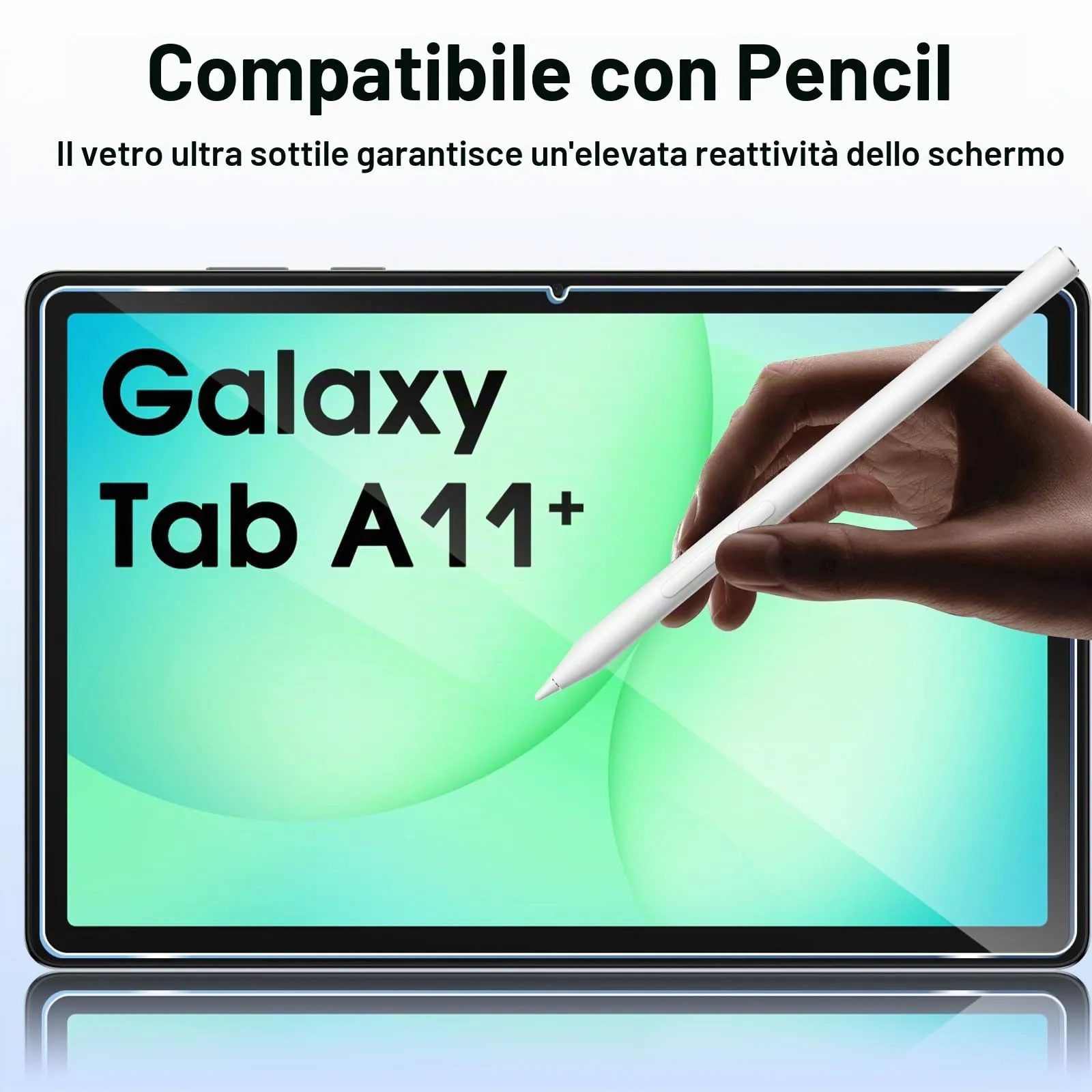 ELYCO Pellicola Protettiva in Vetro Temperato per Samsung Galaxy Tab A11 Plus 11 Pollici - immagine 5