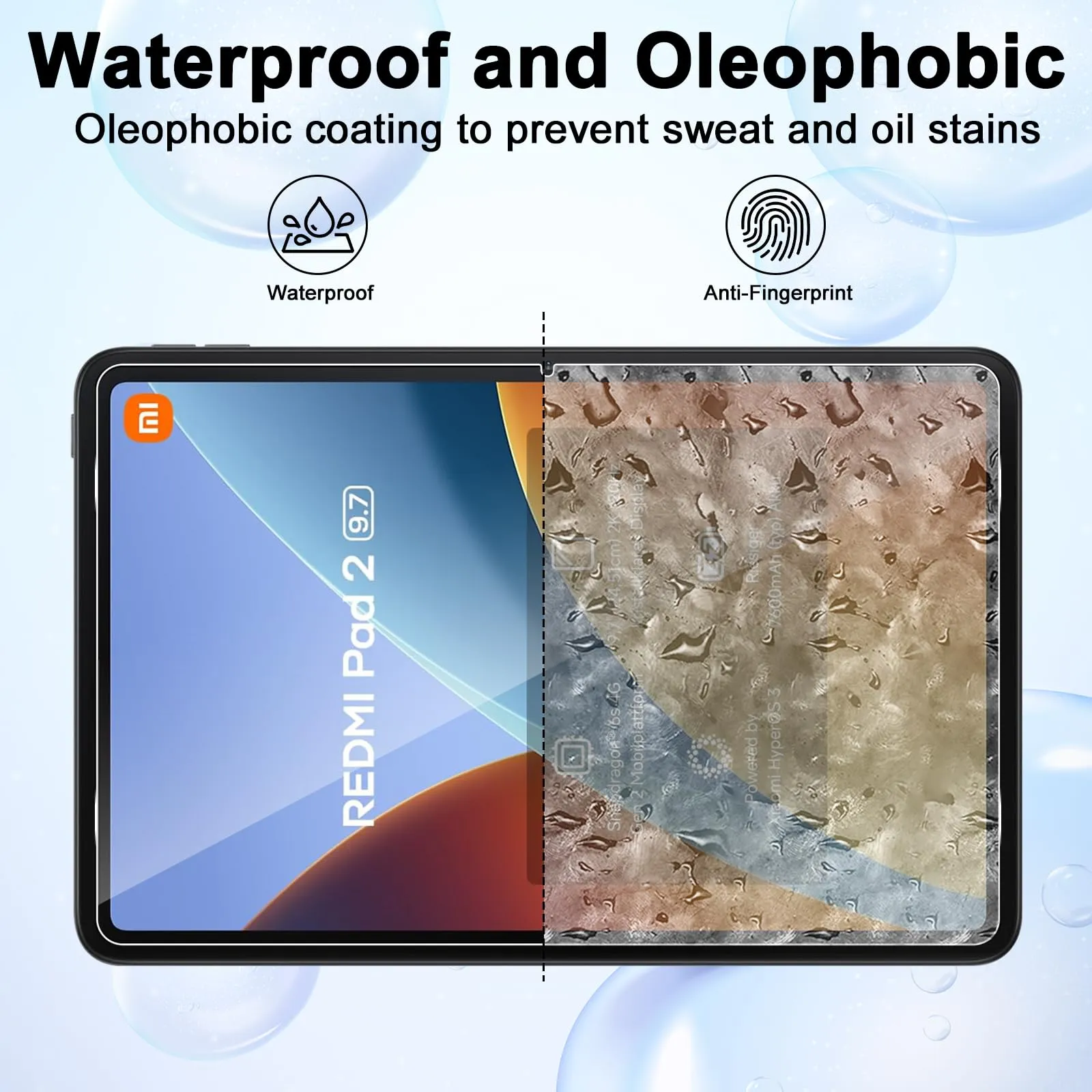 ELYCO Pellicola Protettiva in Vetro Temperato per Xiaomi Redmi Pad 2 9.7 Pollici - immagine 3