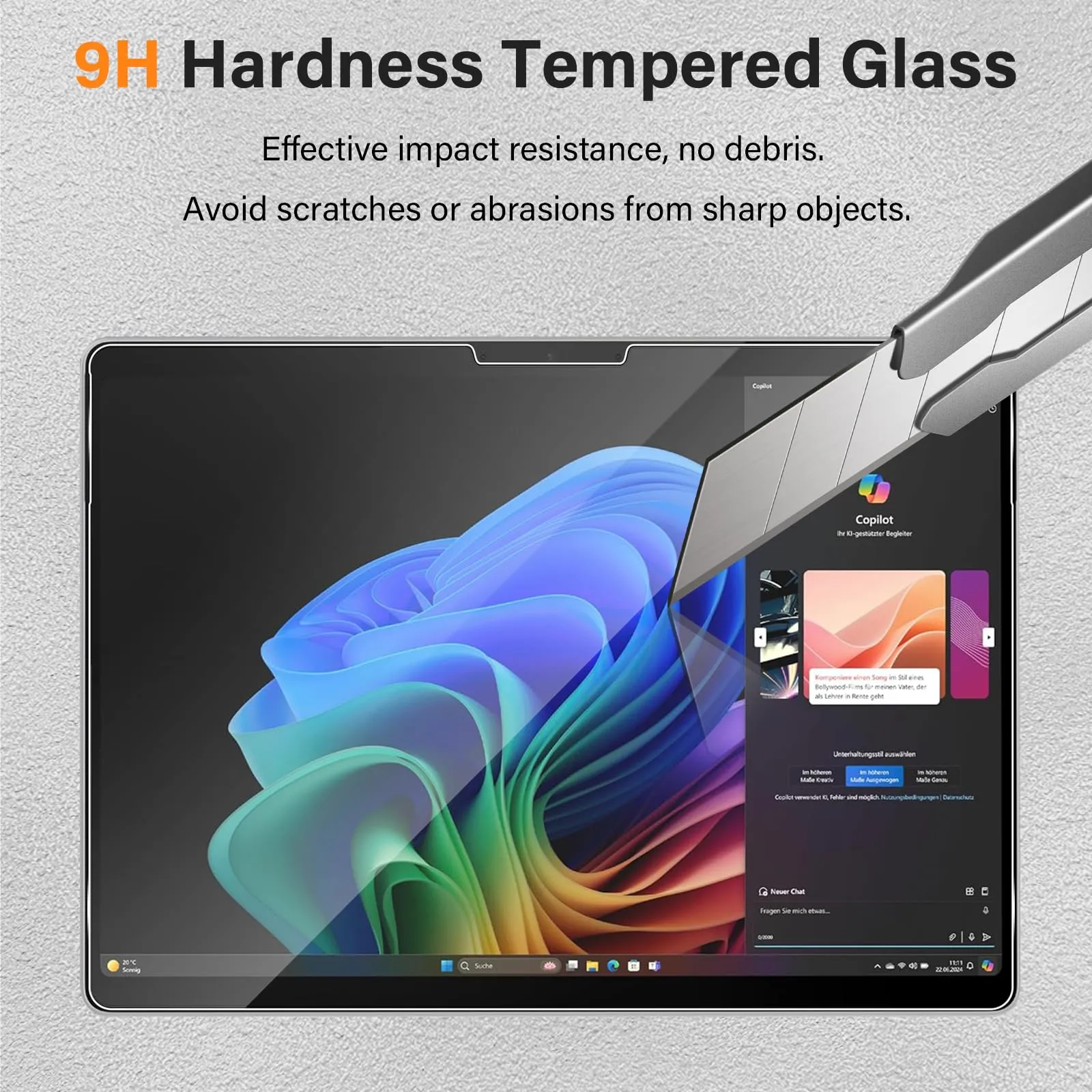 ELYCO Pellicola Protettiva per Microsoft Surface Pro 12/Pro 11 13", 2 Pezzi - immagine 3