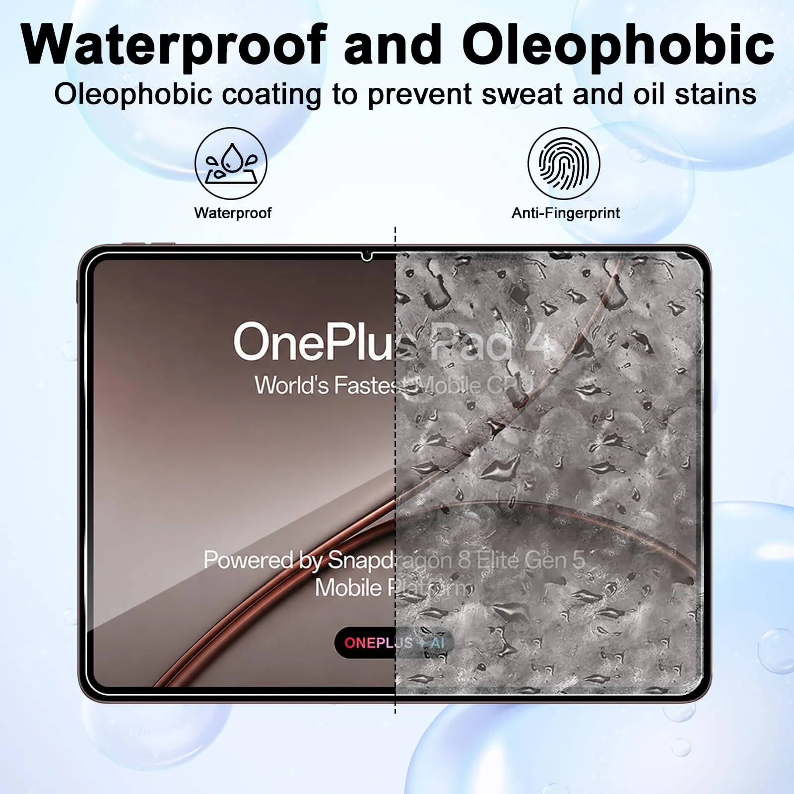 ELYCO Pellicola Protettiva in Vetro Temperato per OnePlus Pad 4 13.2 Pollici, 2 Pezzi - immagine 3