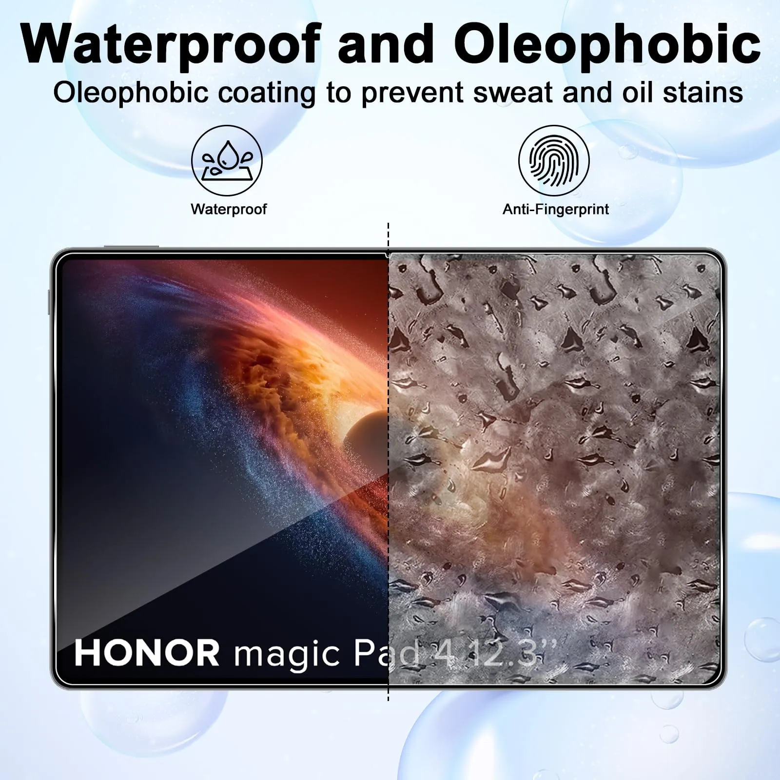 ELYCO Pellicola Protettiva in Vetro Temperato per Honor Magic Pad 4 12.3 Pollici, 2 Pezzi - immagine 3