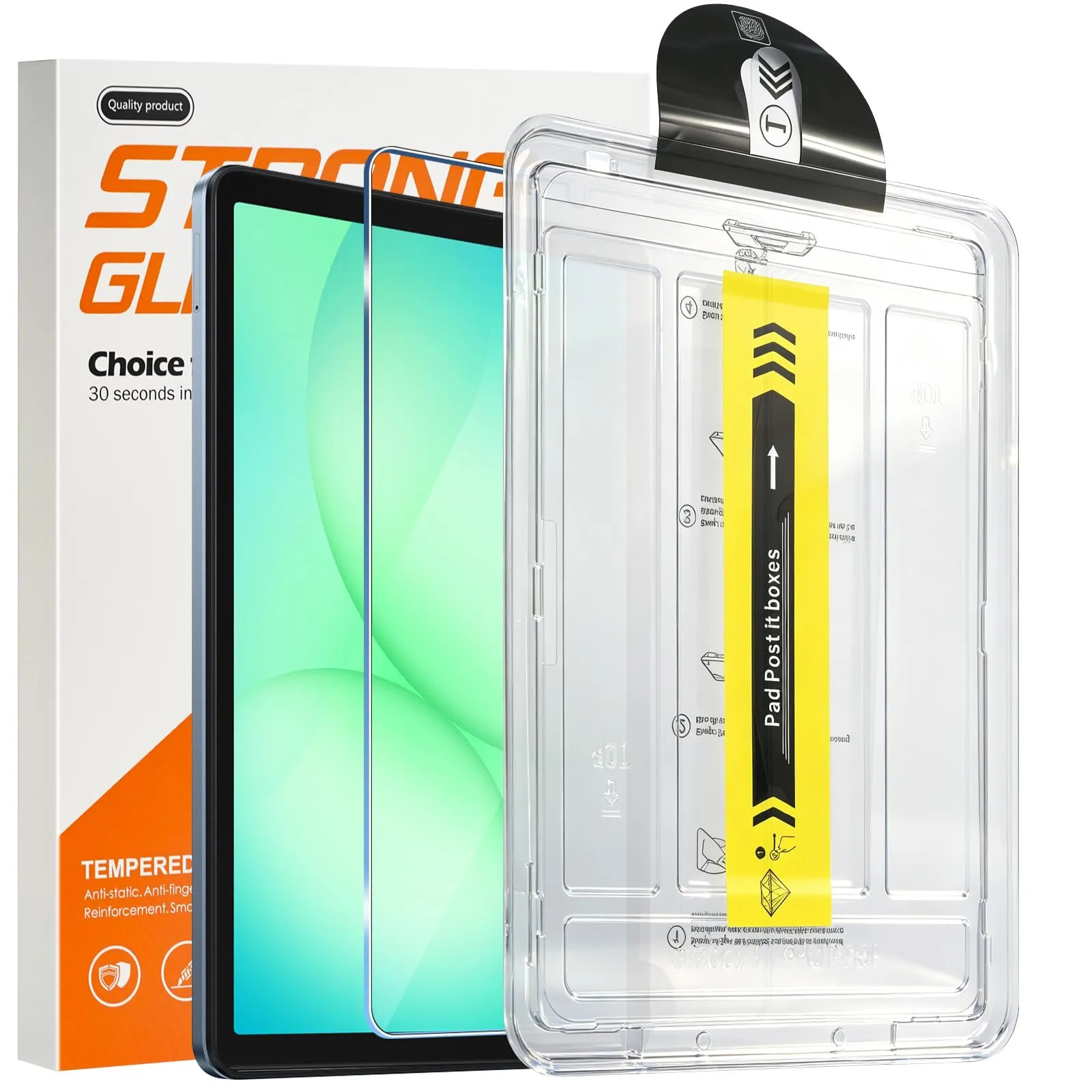 ELYCO Pellicola Protettiva in Vetro Temperato per Samsung Galaxy Tab A11 Plus / A9 Plus 11" - immagine 1