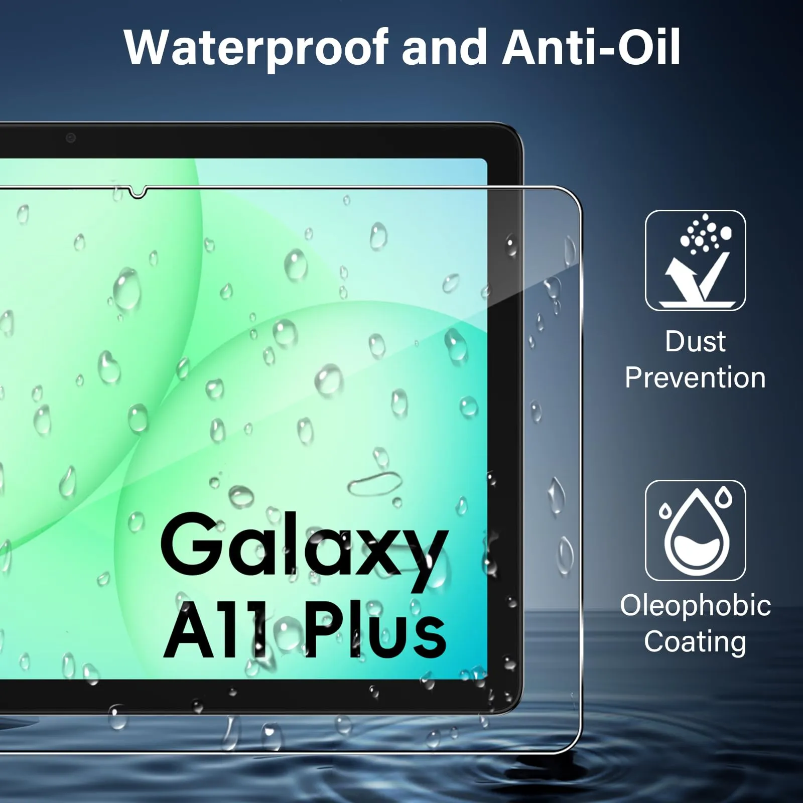 ELYCO Pellicola Protettiva in Vetro Temperato per Samsung Galaxy Tab A11 Plus / A9 Plus 11" - immagine 5