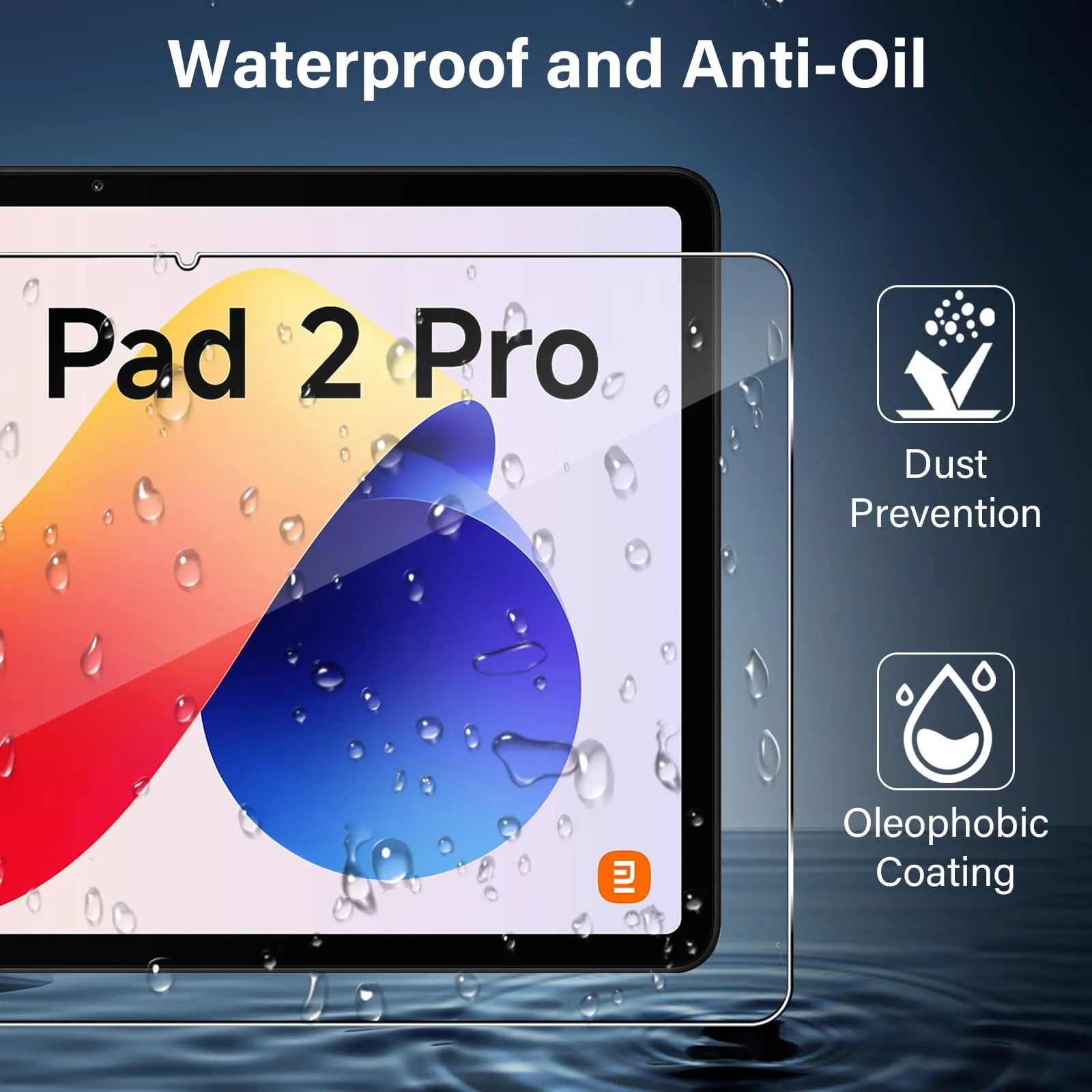 ELYCO Pellicola Protettiva in Vetro Temperato per Xiaomi Redmi Pad 2 Pro / POCO Pad M1 12.1" - immagine 5