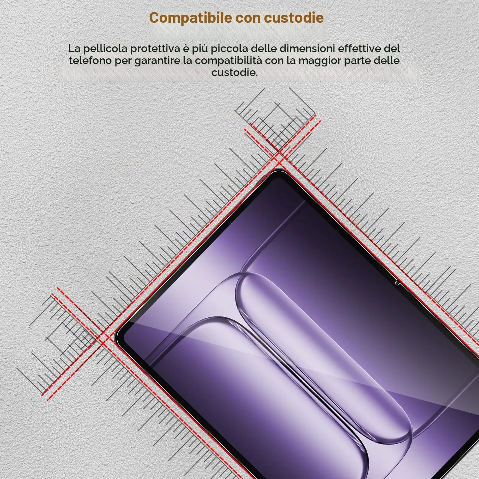 ELYCO Pellicola Protettiva in Vetro Temperato per OnePlus Pad 3 13.2 Pollici - immagine 6