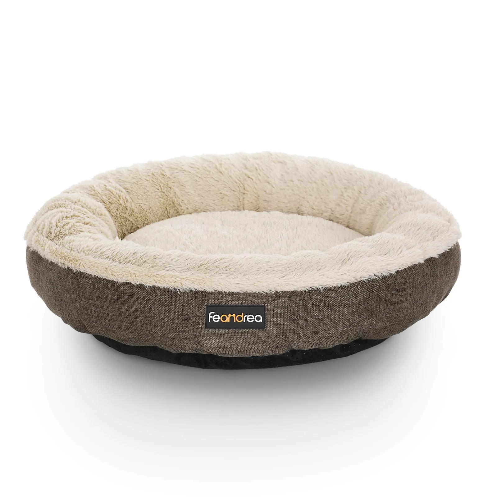 Feandrea Cuccia Divano per Cani e Gatti a Ciambella, 55 cm, Marrone PGW55C - immagine 1
