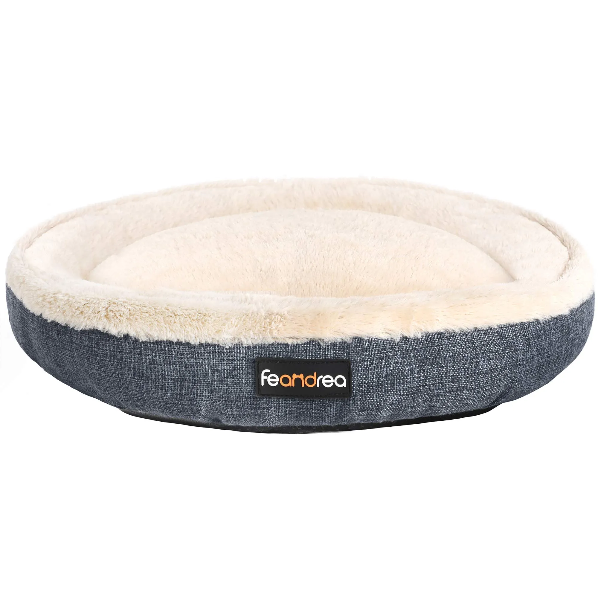Feandrea Cuccia per Cani e Gatti, Forma di Ciambella, 75cm, Grigio Scuro PGW075G01 - immagine 1