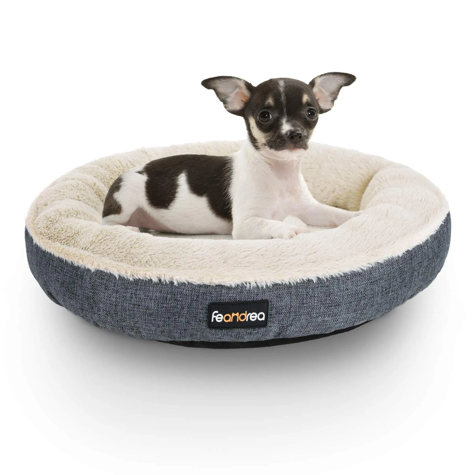 Feandrea Cuccia per Cani e Gatti a Ciambella, 65 cm, Grigio Scuro PGW065G01 - immagine 7
