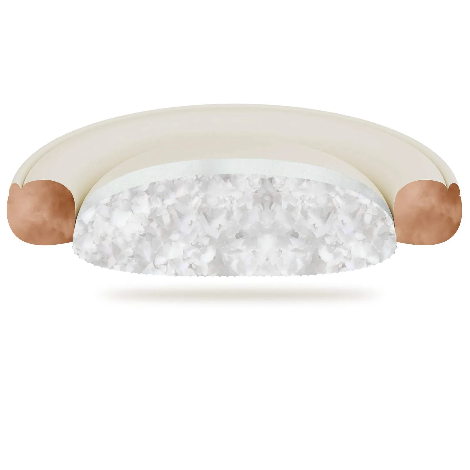 Feandrea Cuccia per Cani e Gatti, Forma di Ciambella, 75cm, Grigio PGW075G02 - immagine 5