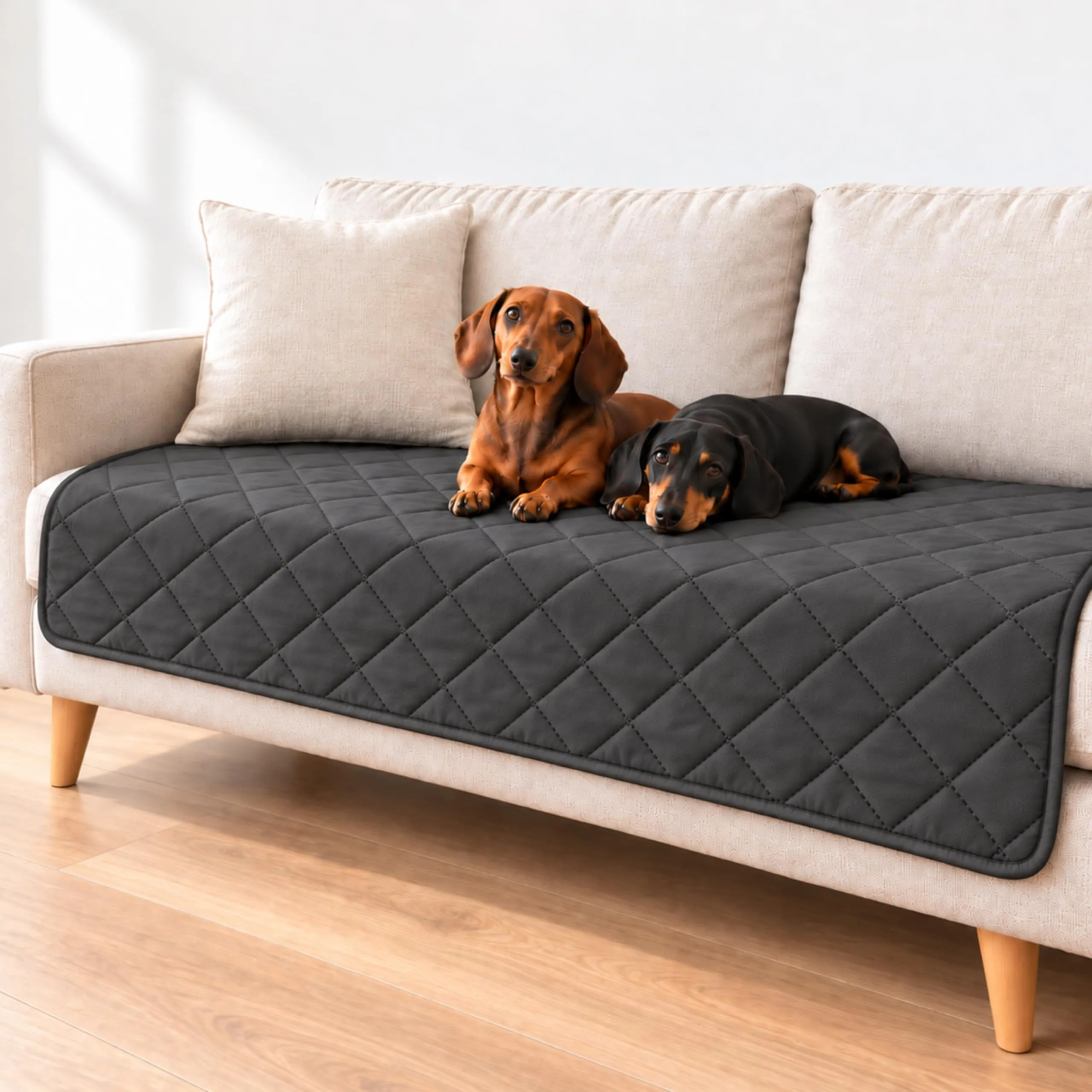 Dreamzie Coperta Impermeabile per Cani 75x175 cm Antracite Copridivano - immagine 1