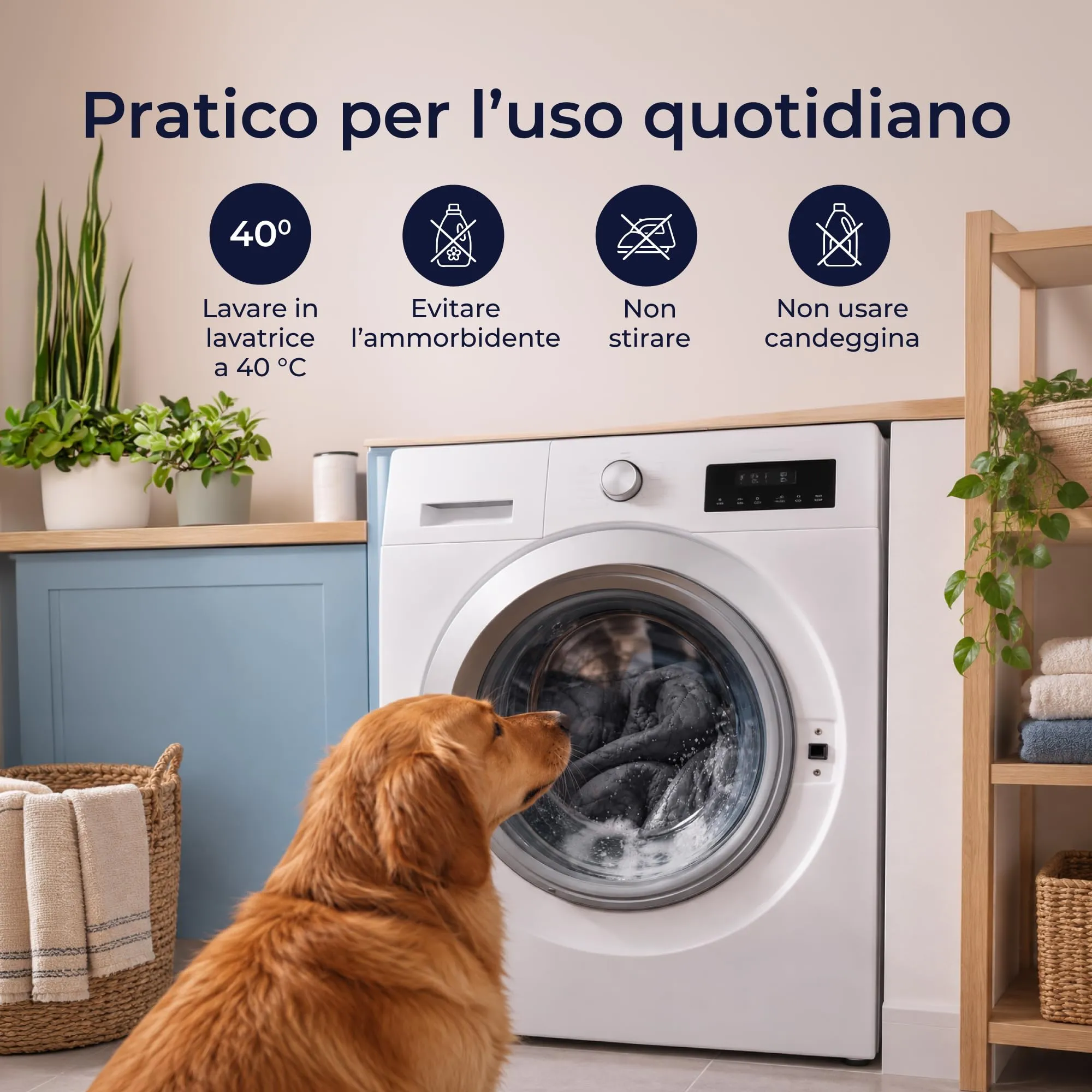 Dreamzie Coperta Impermeabile per Cani, 130x205 cm, Antracite - immagine 7