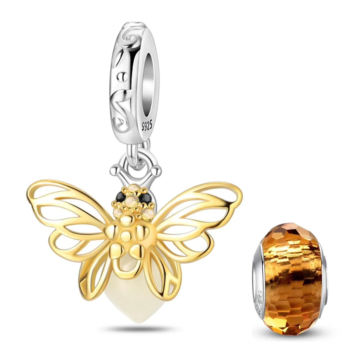 HappyStar Charm in Argento 925 per Braccialetti Europei e Collane - immagine 1
