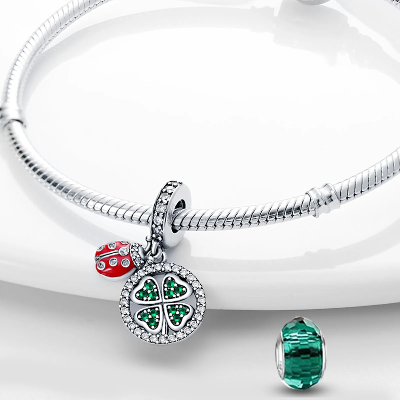 HappyStar Charm in Argento 925 per Braccialetti Europei e Collane - immagine 2
