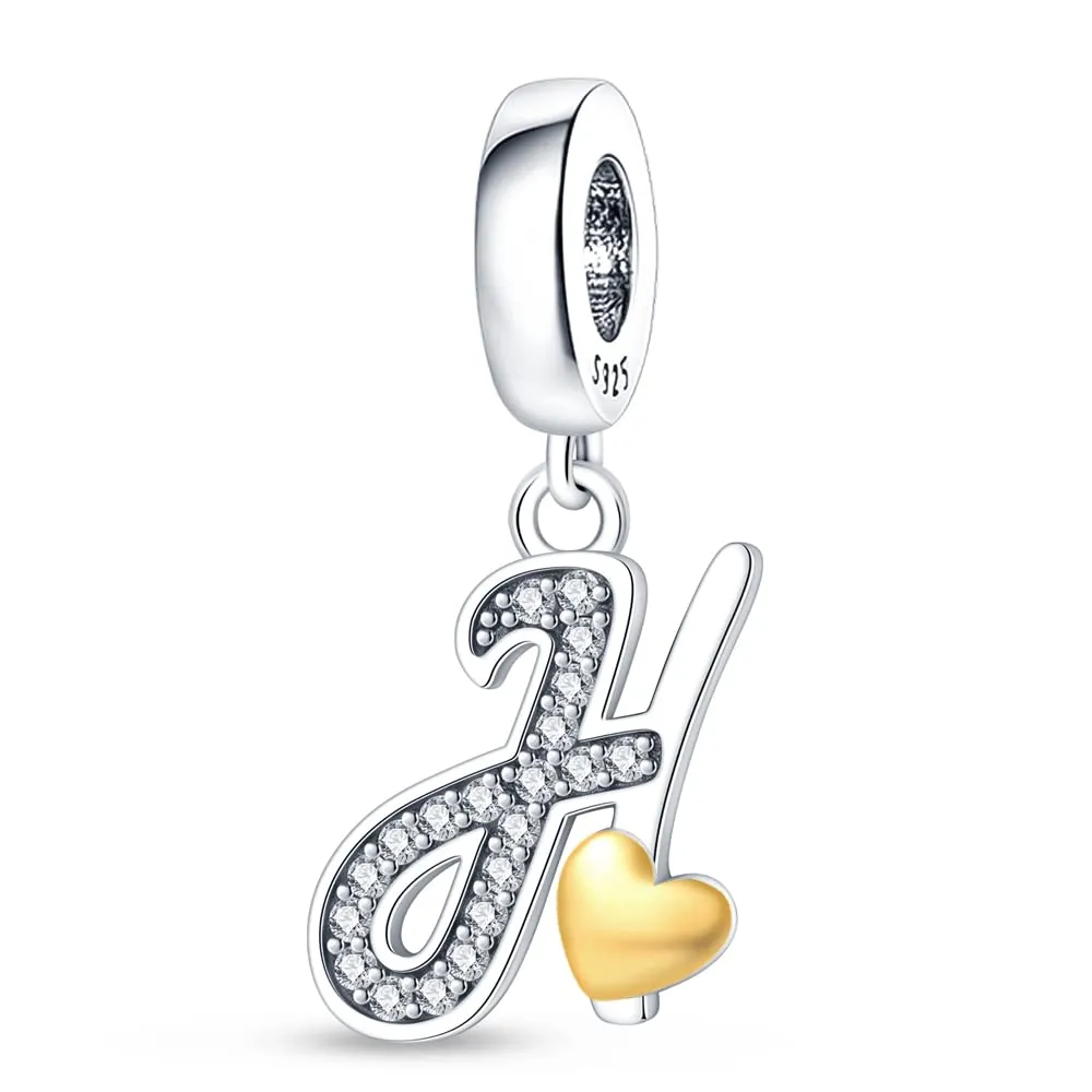 Pandach Bead Charm Argento Sterling 925 con Cubic Zirconia per Braccialetti e Collane Europei - immagine 1