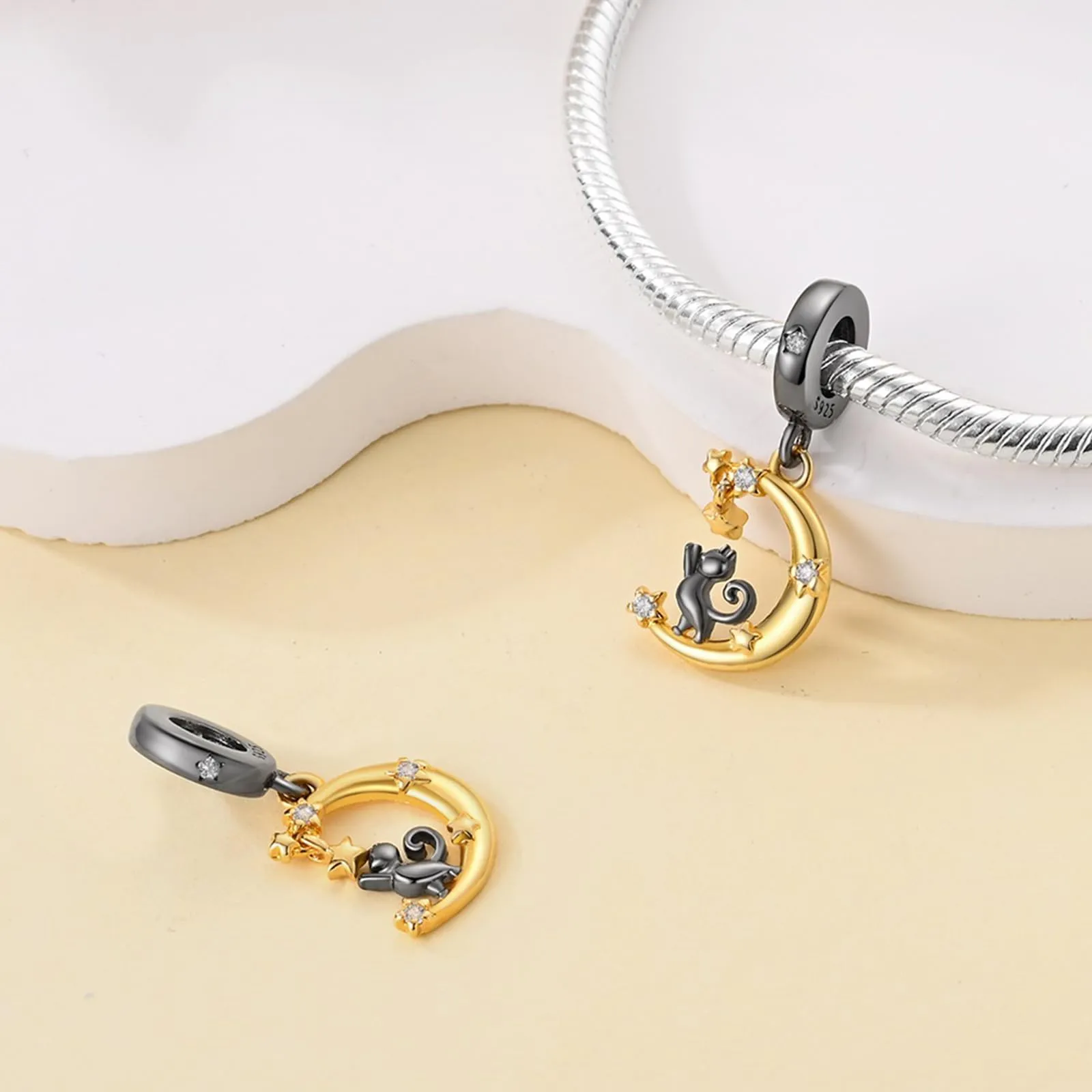 HappyStar Charm in Argento 925 per Braccialetti Europei e Collane - immagine 2