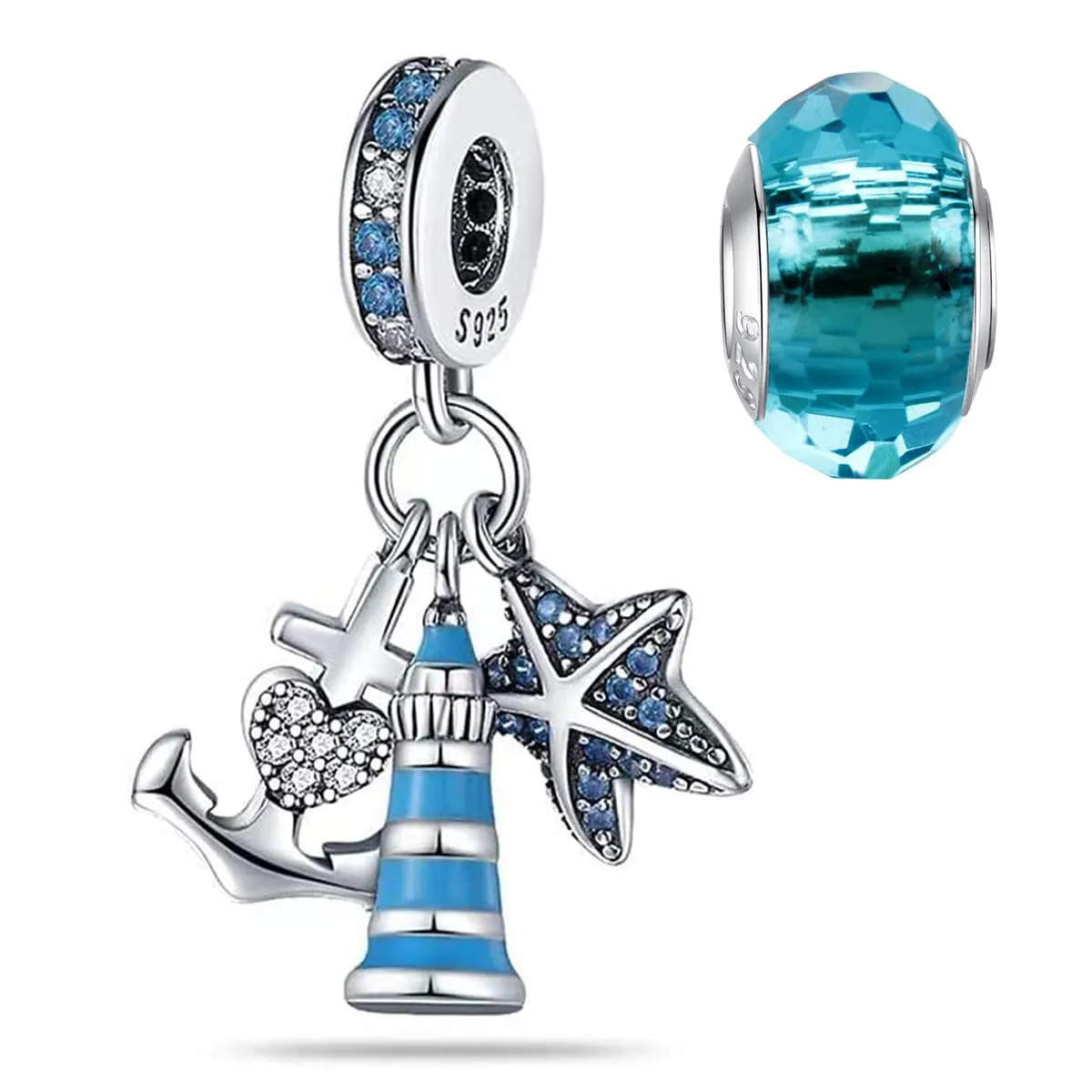 HappyStar Charm in Argento 925 per Braccialetti Europei e Collane - immagine 1