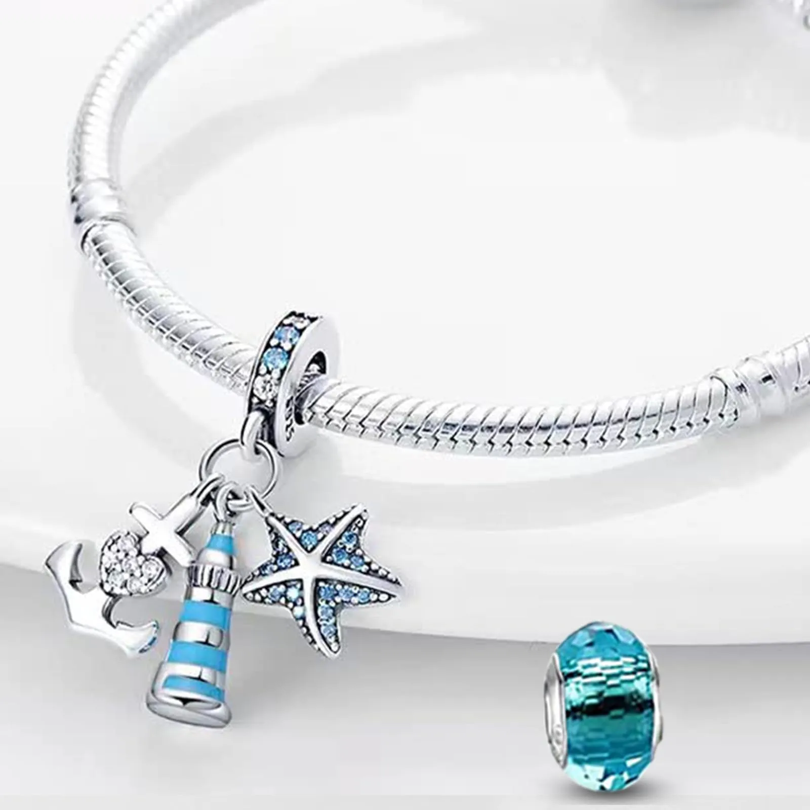 HappyStar Charm in Argento 925 per Braccialetti Europei e Collane - immagine 2
