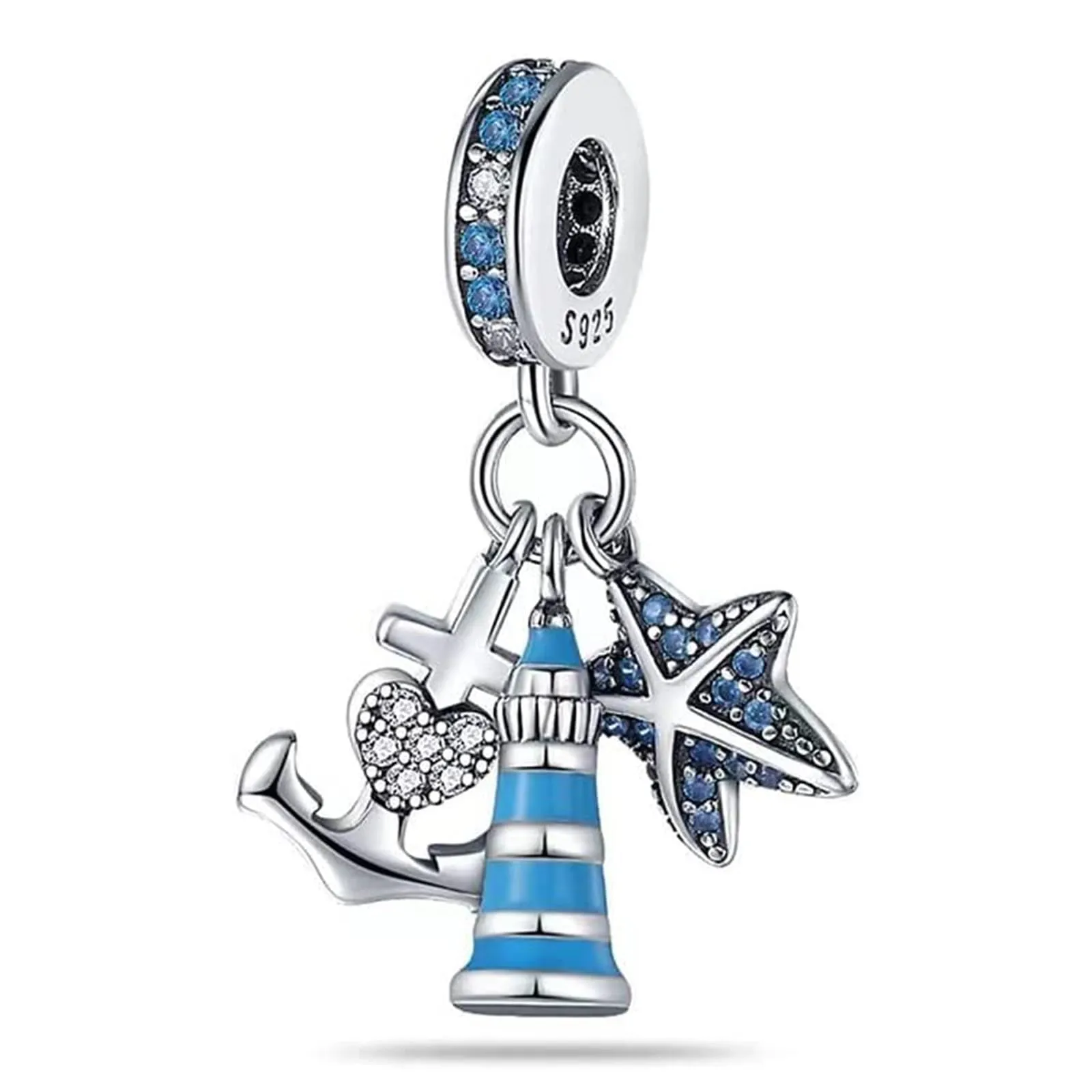 HappyStar Charm in Argento 925 per Braccialetti Europei e Collane - immagine 7