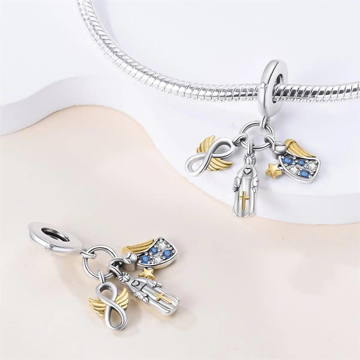 HappyStar Charm in Argento 925 per Braccialetti Europei e Collane - immagine 2
