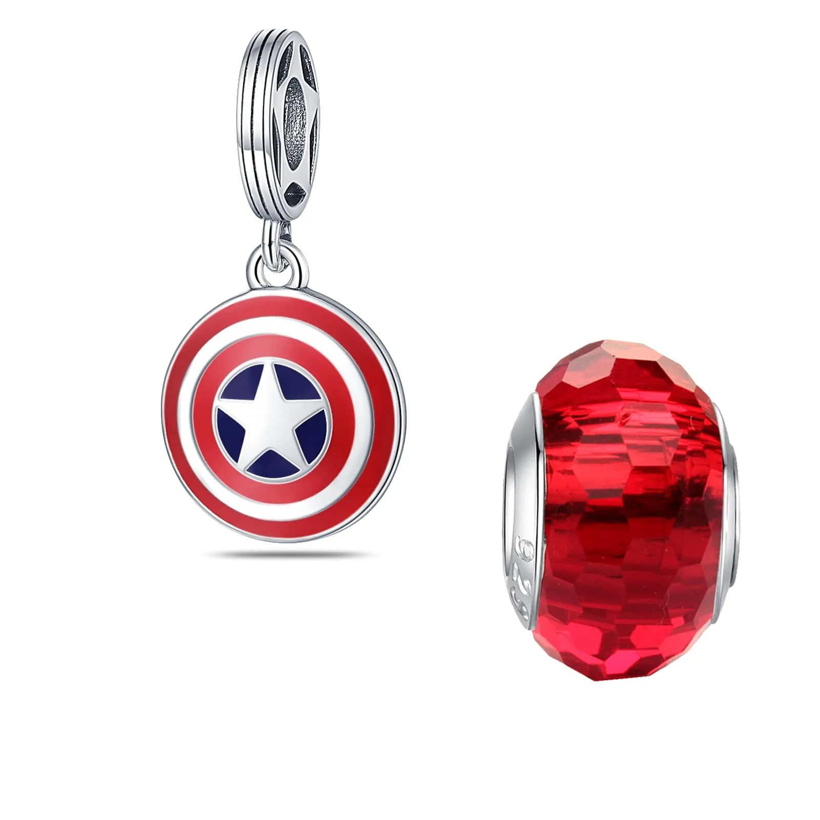 HappyStar Charm in Argento 925 per Braccialetti Europei e Collane - immagine 1