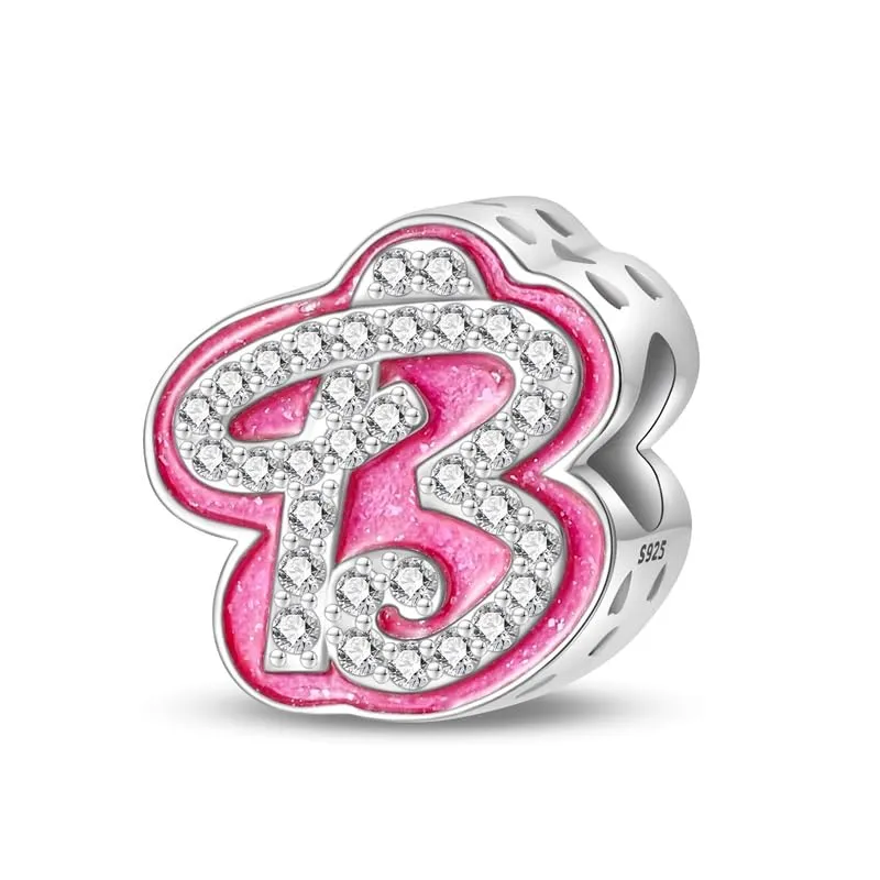 Pandach Ciondolo Lettere in Argento Sterling 925 con Cubic Zirconia per Braccialetti e Collane Europei - immagine 1