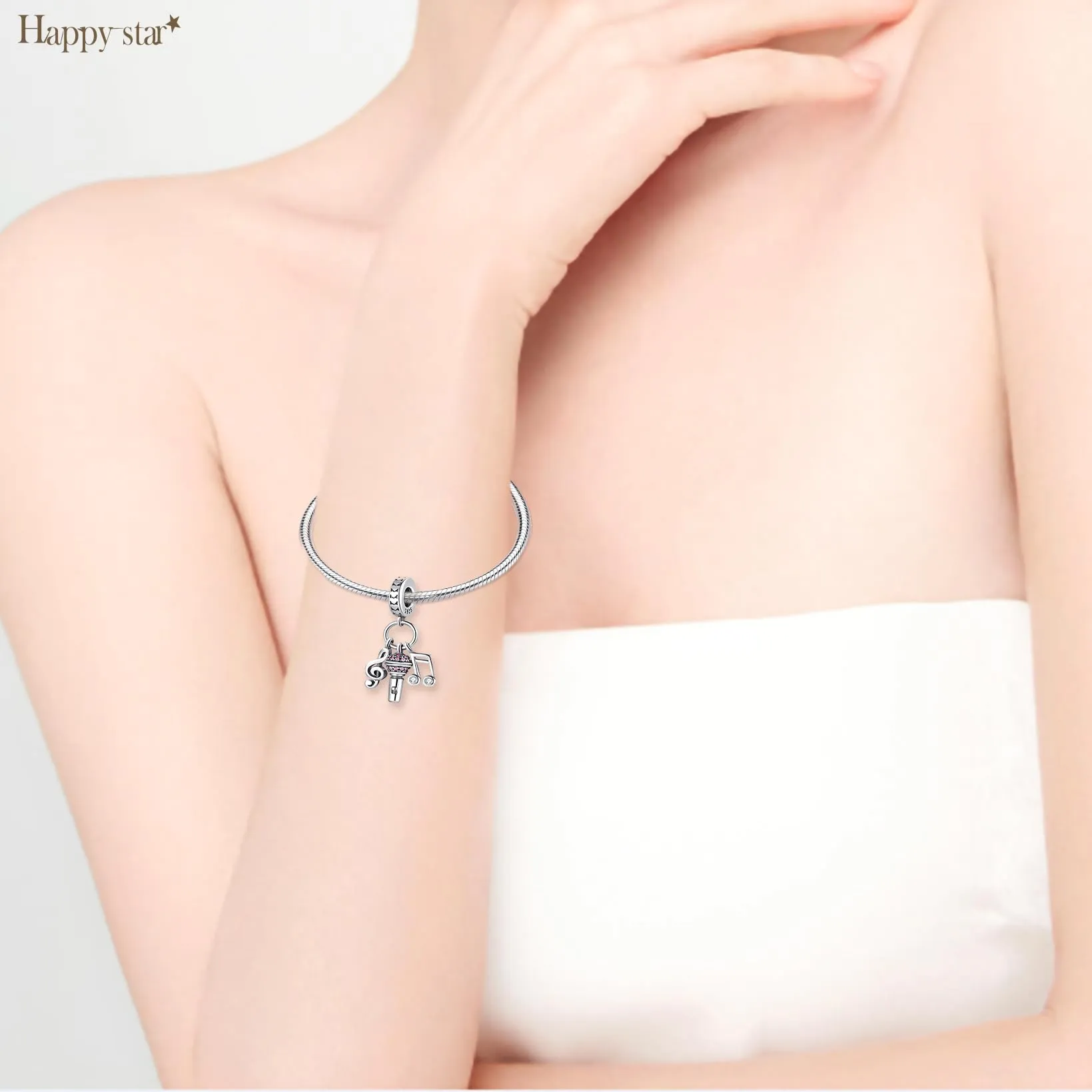 HappyStar Charm in Argento 925 per Braccialetti Europei e Collane - immagine 2