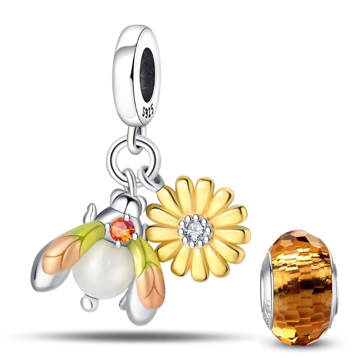HappyStar Charm in Argento 925 per Braccialetti Europei e Collane - immagine 1