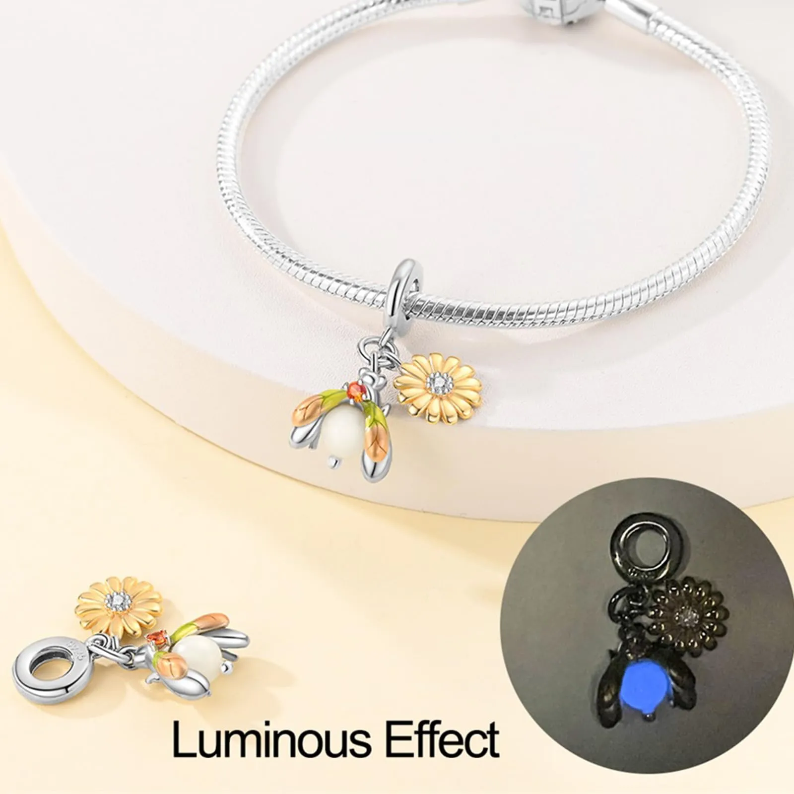 HappyStar Charm in Argento 925 per Braccialetti Europei e Collane - immagine 3