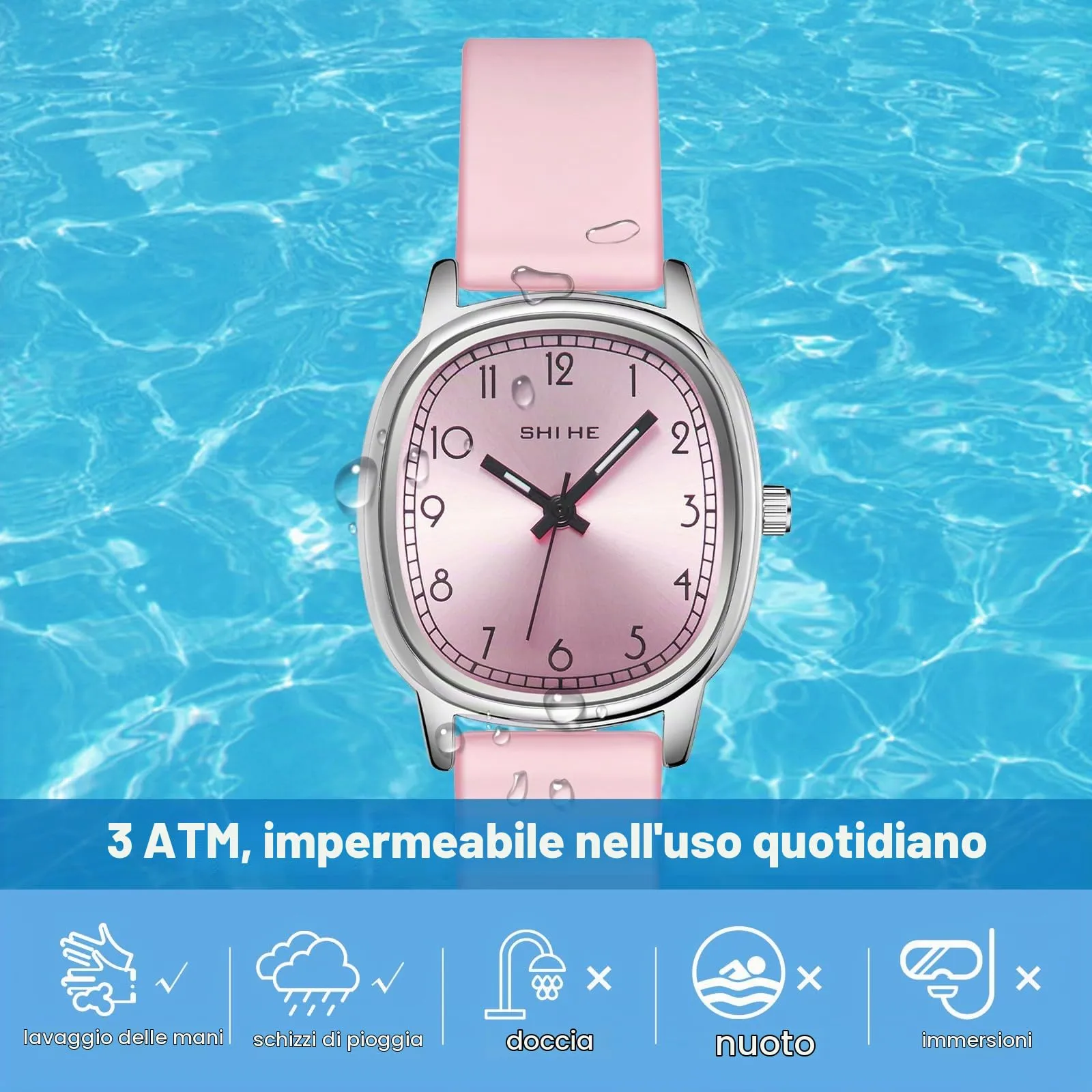 CIVO Orologio Donna Analogico Quadrante 28mm Numeri Grandi - immagine 7