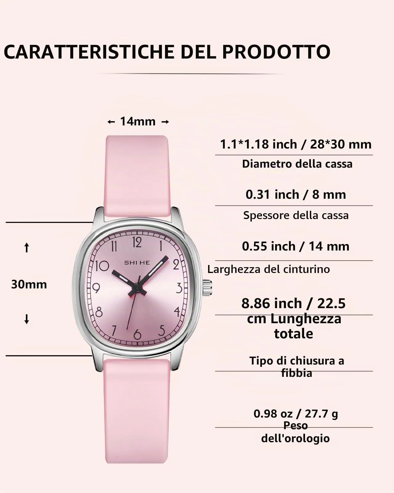CIVO Orologio Donna Analogico Quadrante 28mm Numeri Grandi - immagine 8