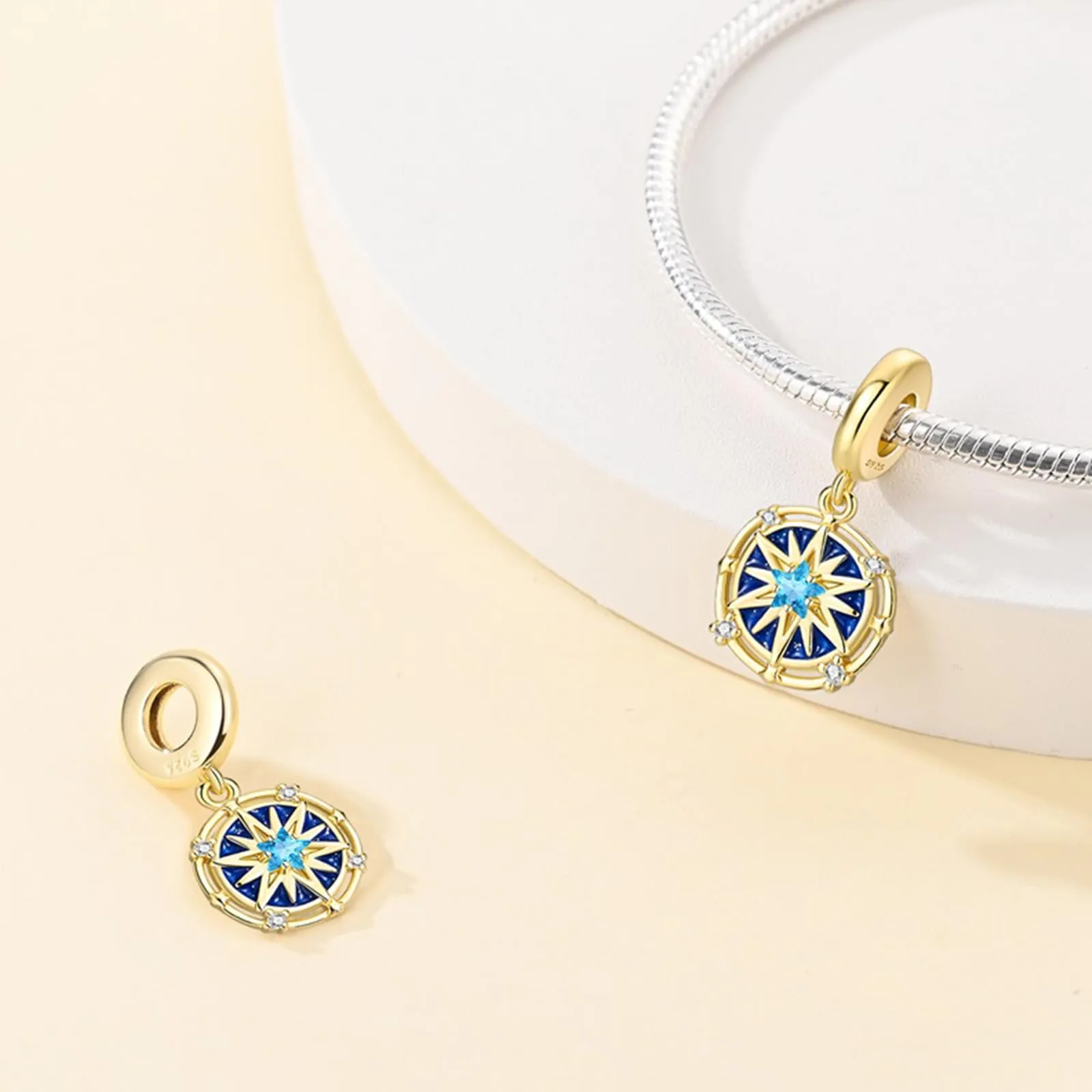HappyStar Charm in Argento 925 per Braccialetti Europei e Collana - immagine 2