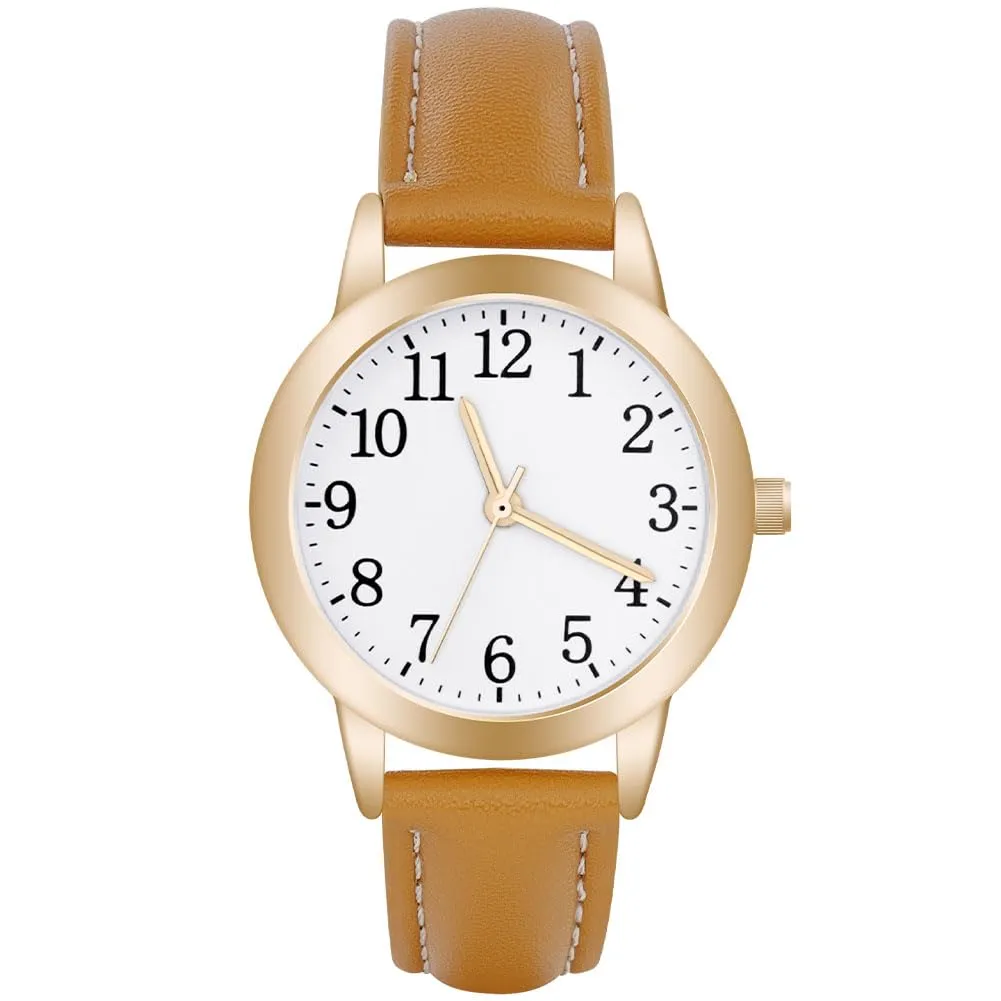 Vicloon Orologio da Donna al Quarzo Analogico Classico (Marrone) - immagine 1