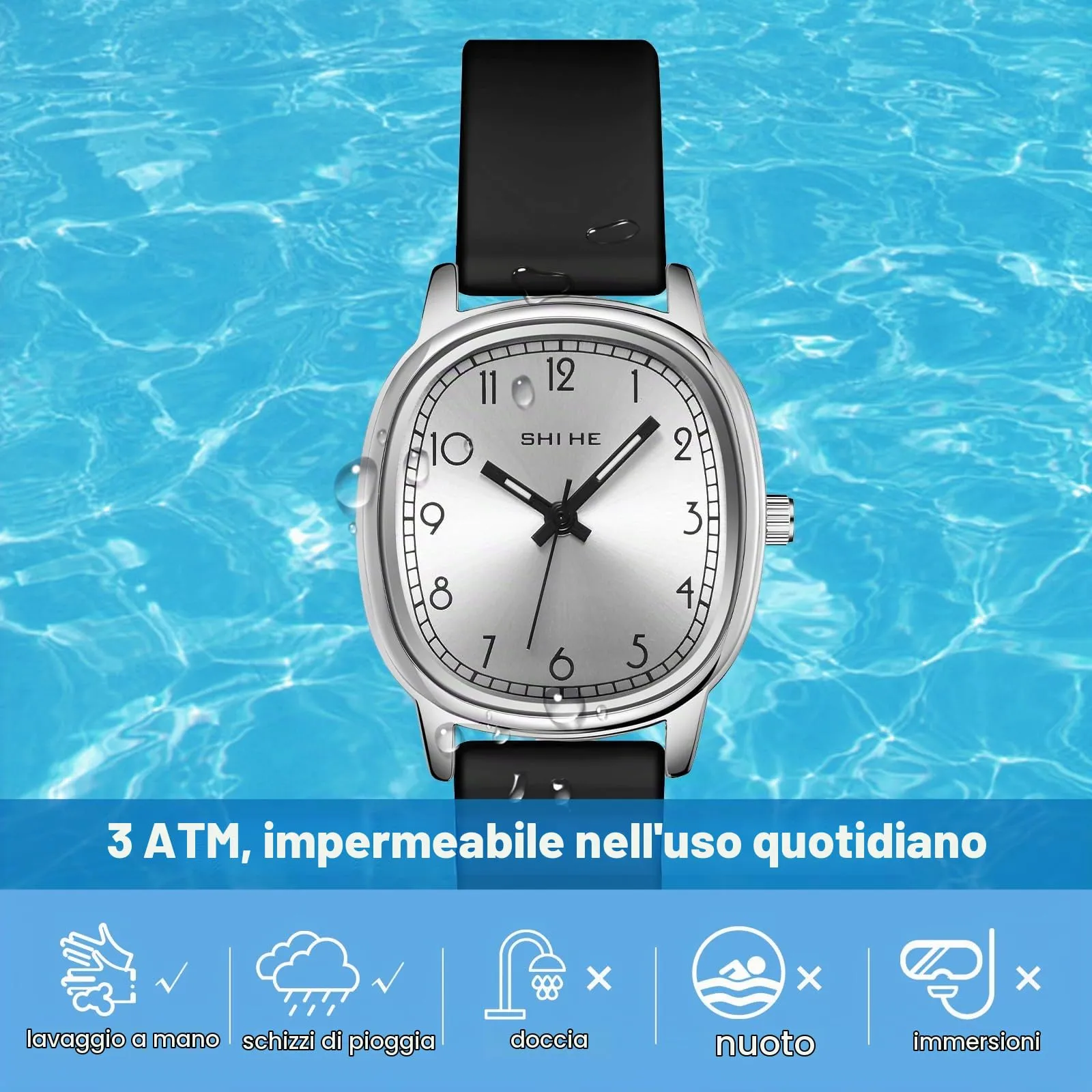 CIVO Orologio Donna Analogico Quadrante 28mm Numeri Grandi - immagine 6