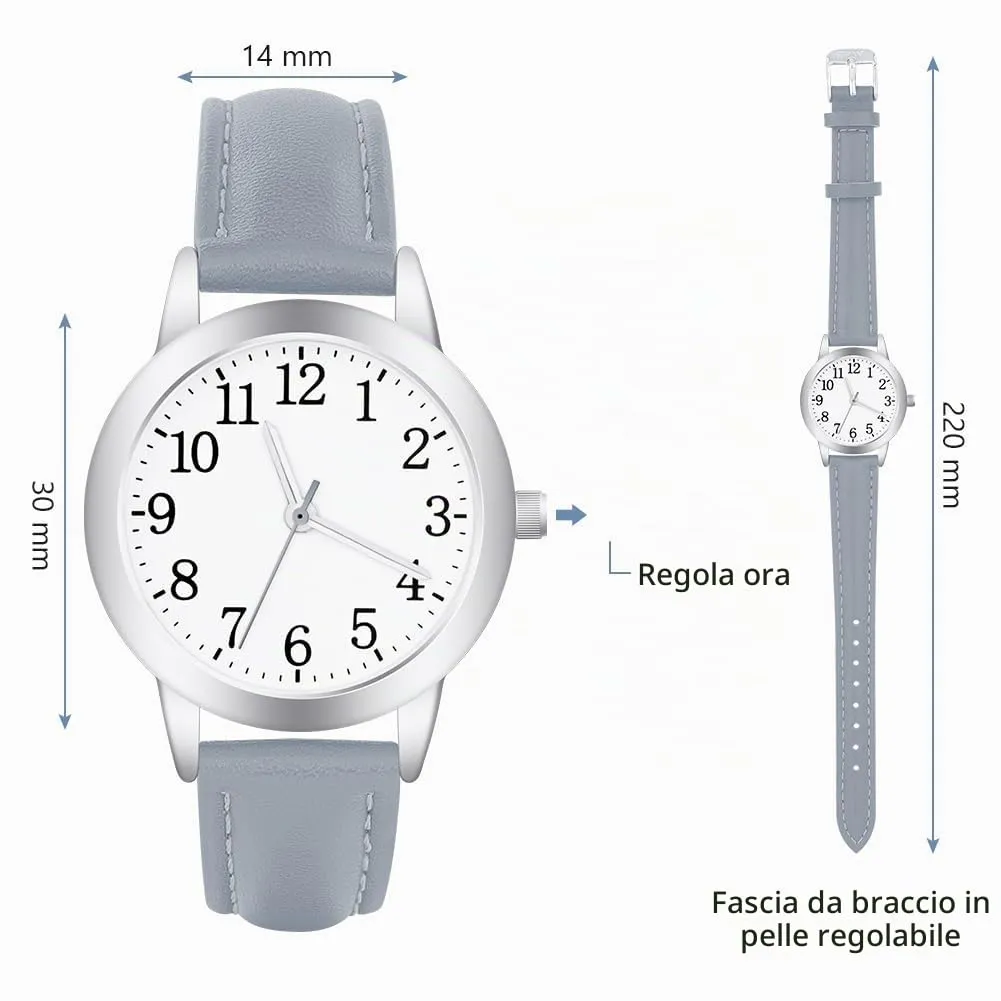 Vicloon Orologio da Donna al Quarzo Analogico (Blu) - immagine 2