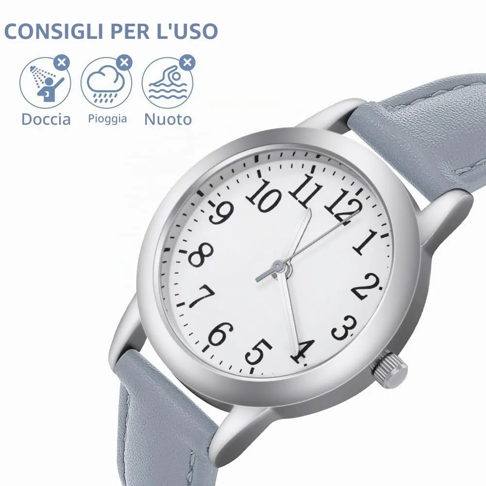 Vicloon Orologio da Donna al Quarzo Analogico (Blu) - immagine 4