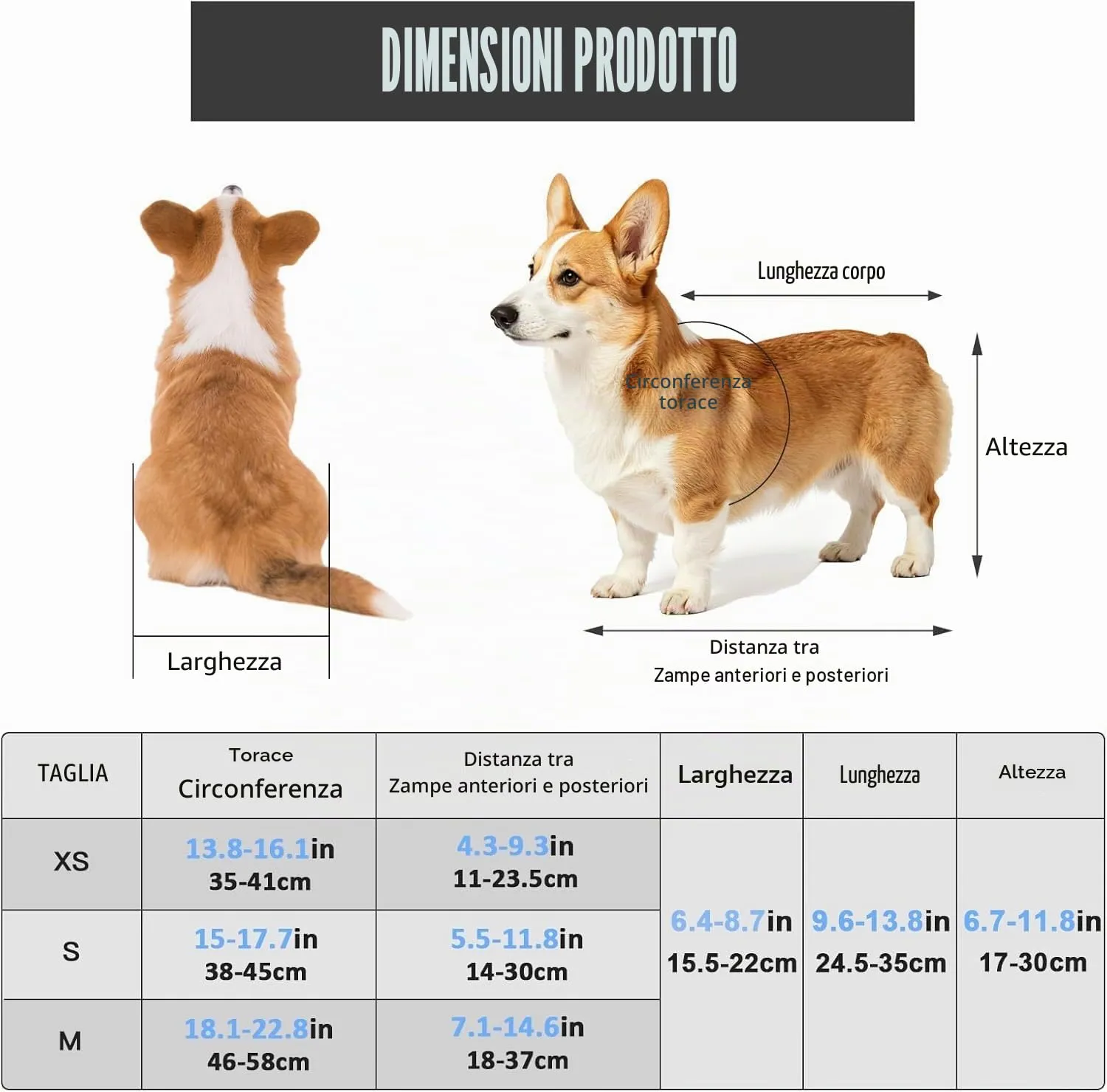 Hengrongshen Sedia a Rotelle Pieghevole per Cani di Piccola Taglia e Gatti, Carrello di Assistenza alla Mobilità Regolabile, XS (fino a 3,5 kg) - immagine 2