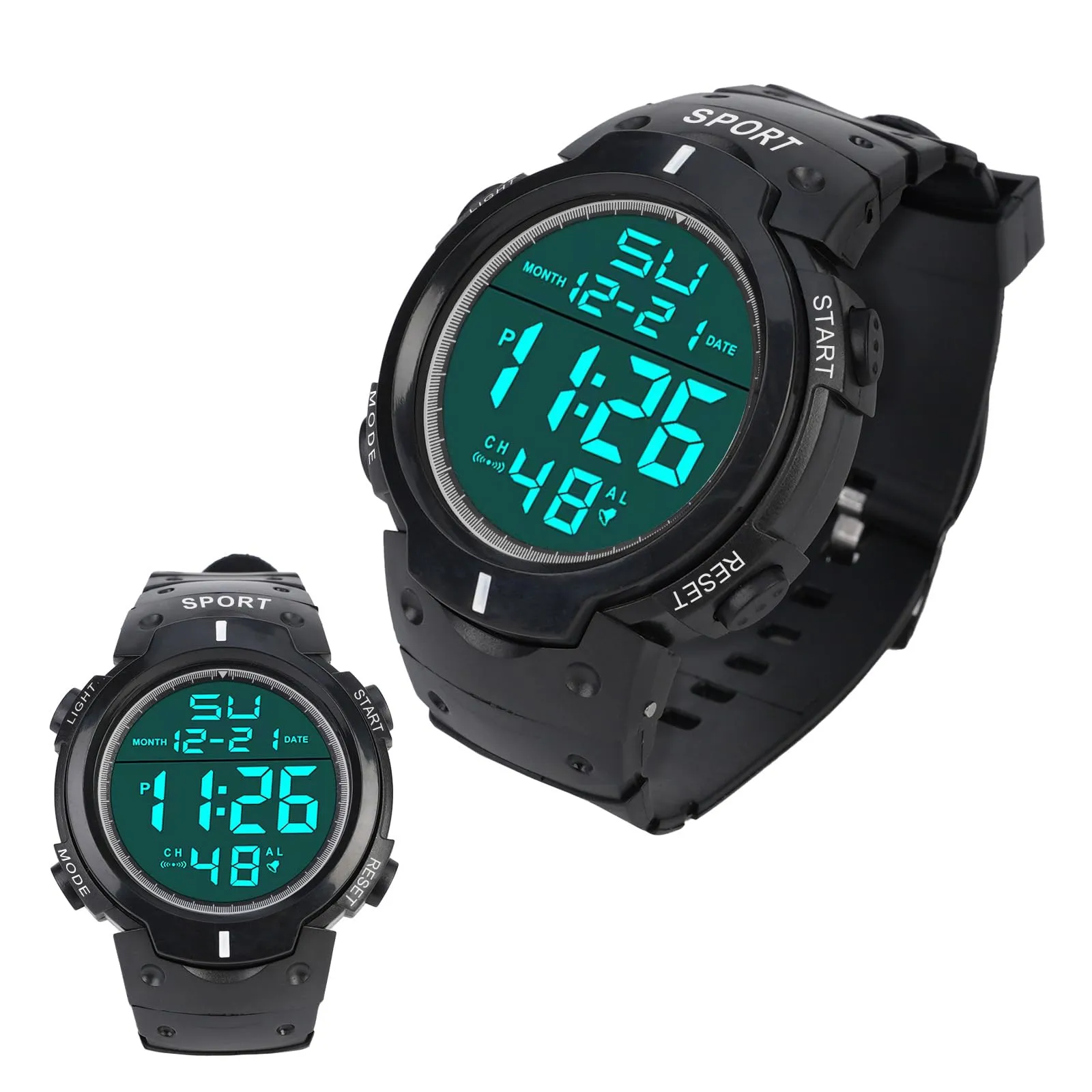 OFFCUP Orologio Digitale Uomo 5ATM Cronografo - immagine 1